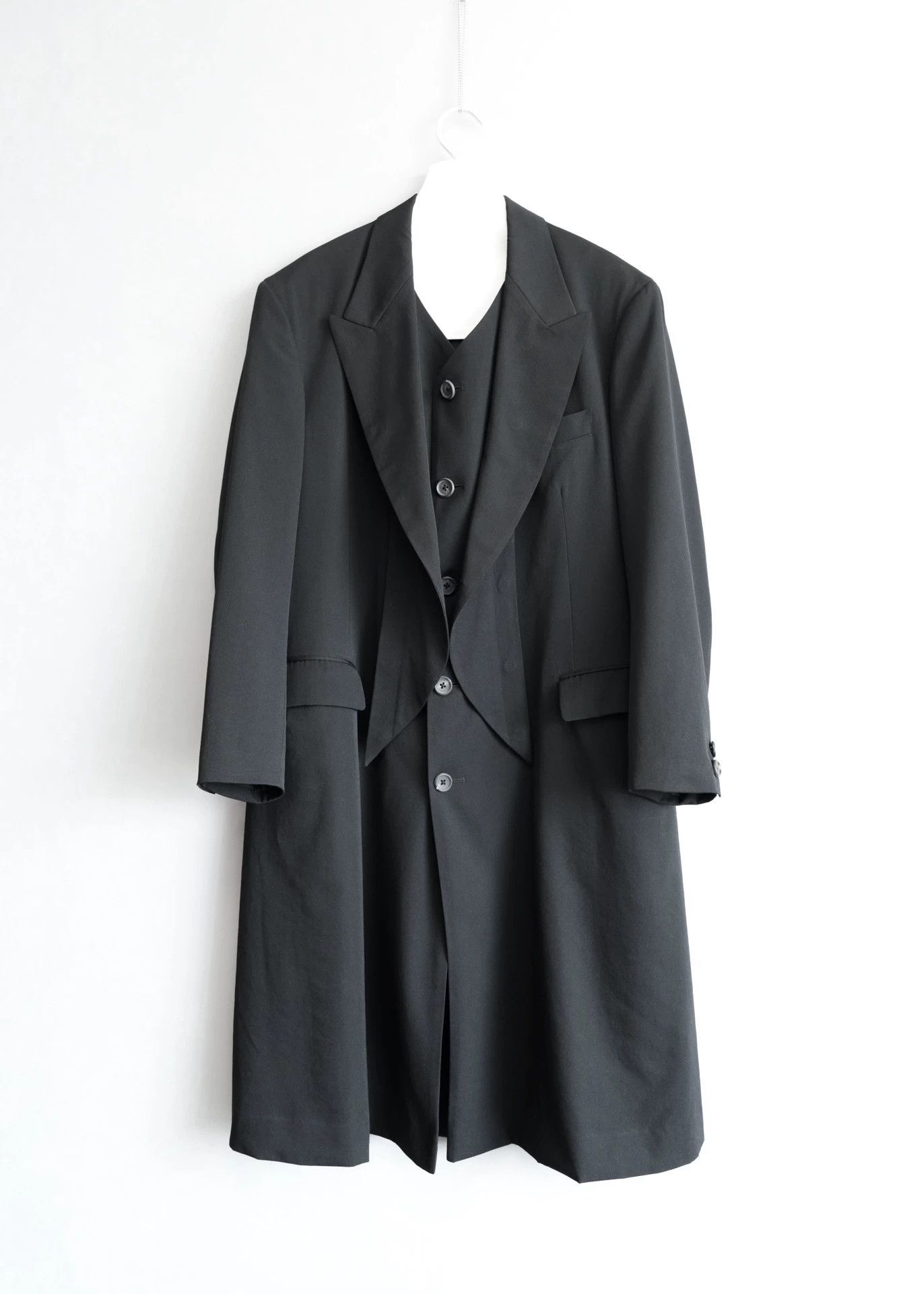 Yohji Yamamoto Yohji Yamamoto 11AW Crow Double Layer Gaba Black Size 1 Size US S / EU 44-46 / 1 - 1 Thumbnail