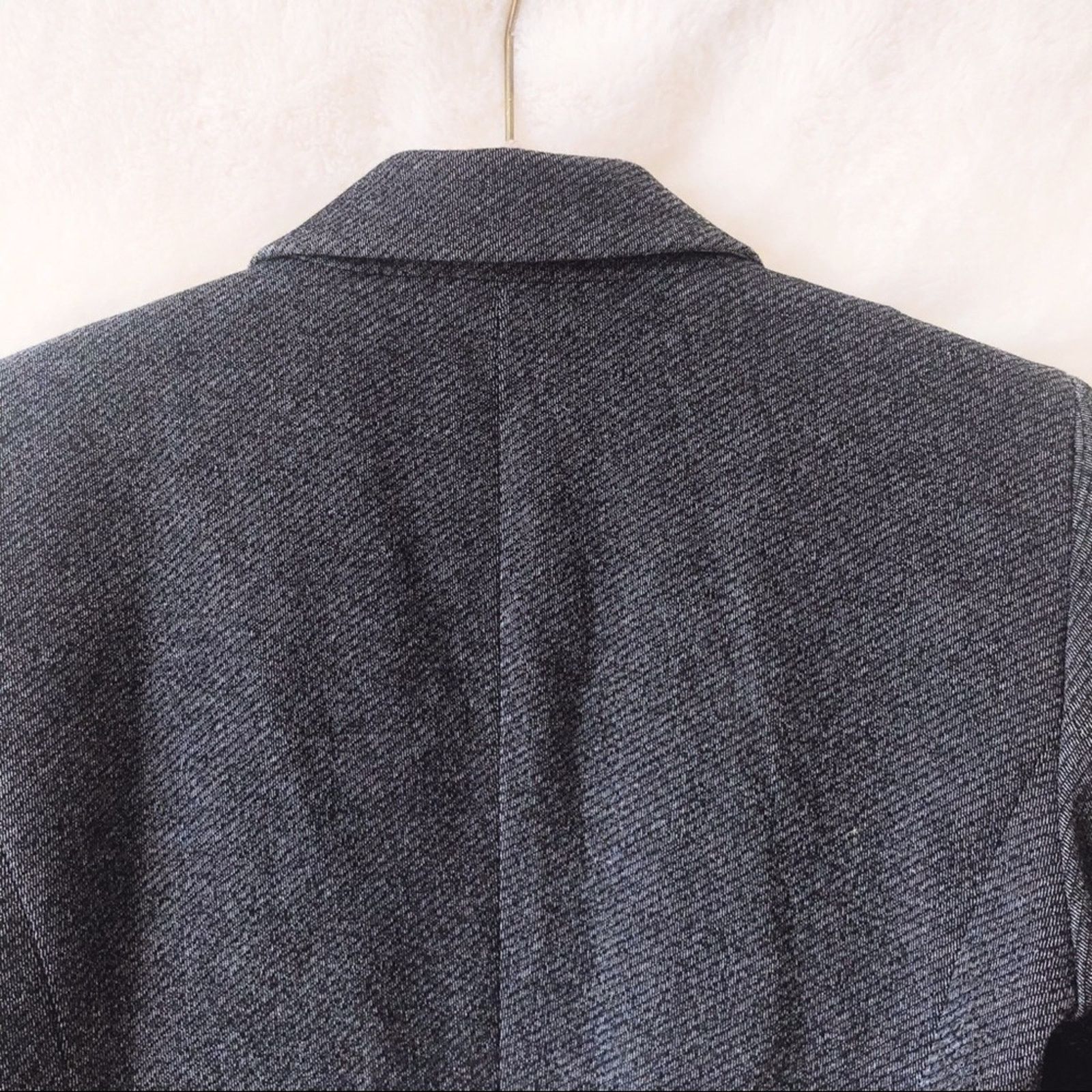 Ann Taylor Ann Taylor Gray Petite One-Button Tailored Blazer Size XS / US 0-2 / IT 36-38 - 8 Thumbnail
