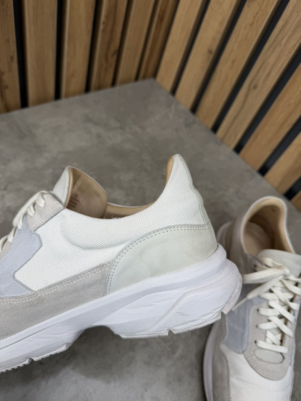 Suitsupply Suitsupply White Suede & Textile Sneakers Men’s Size 43 Size US 10 / EU 43 - 10 Thumbnail