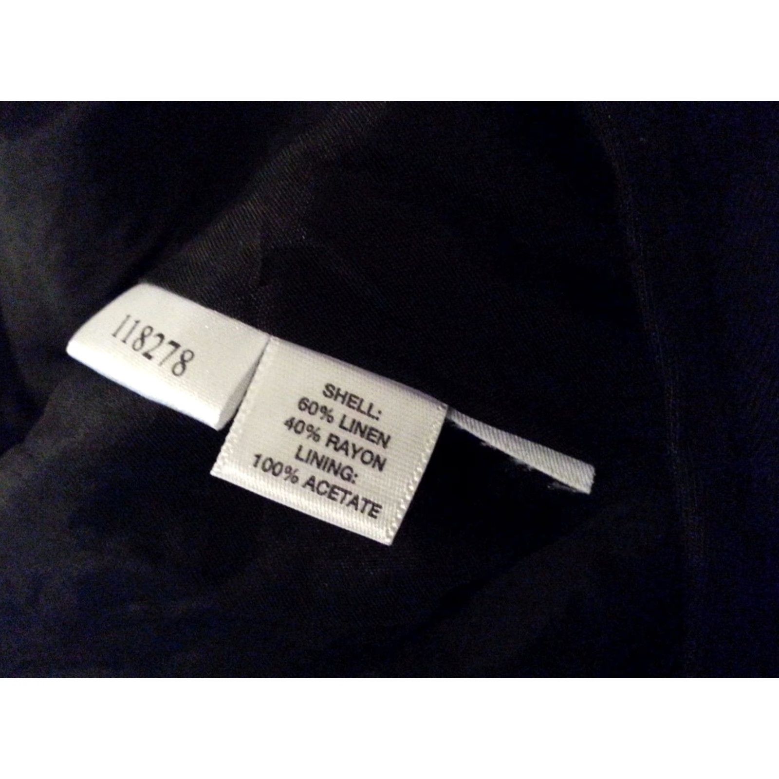 Ann Taylor Womens Ann Taylor LOFT Linen Skirt 4 Black Skirt Knee Length Womens 4 Black Ann Taylor LOFT Linen Skirt Size 27" / US 4 / IT 40 - 4 Thumbnail