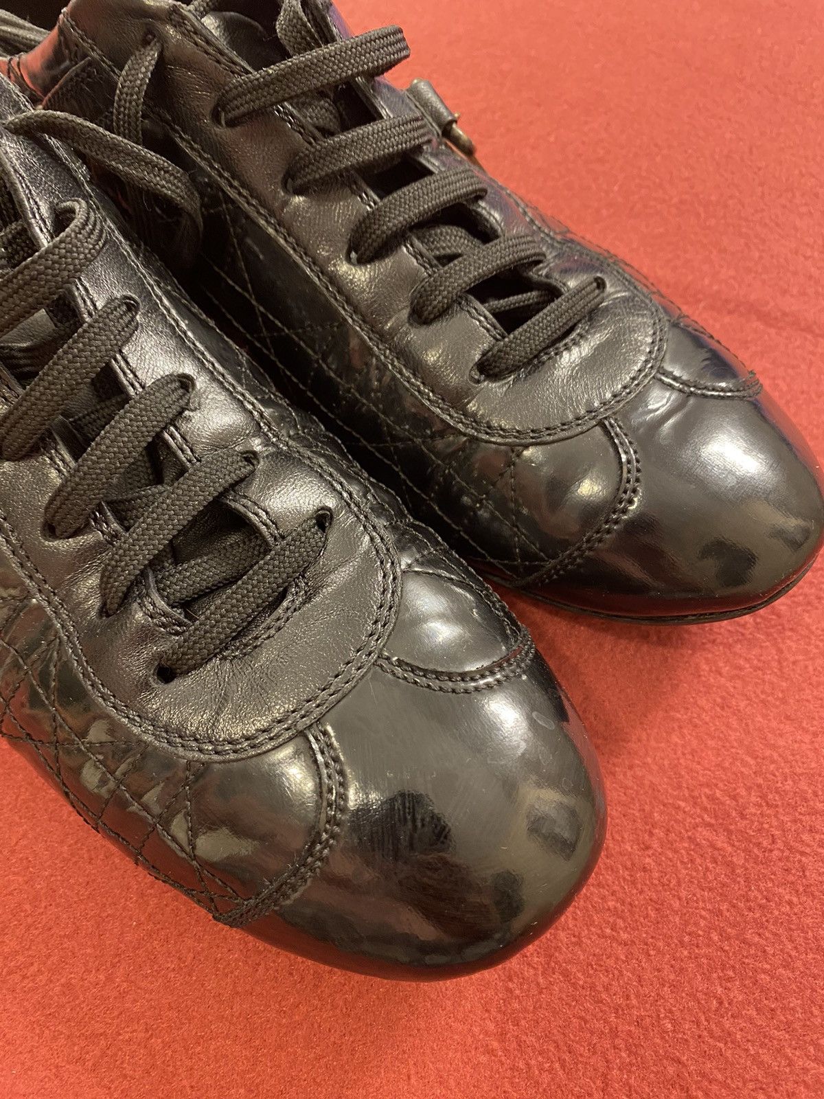 Dior Dior Black patent leather with classic stitching Size US 7 / EU 40 - 1 Thumbnail
