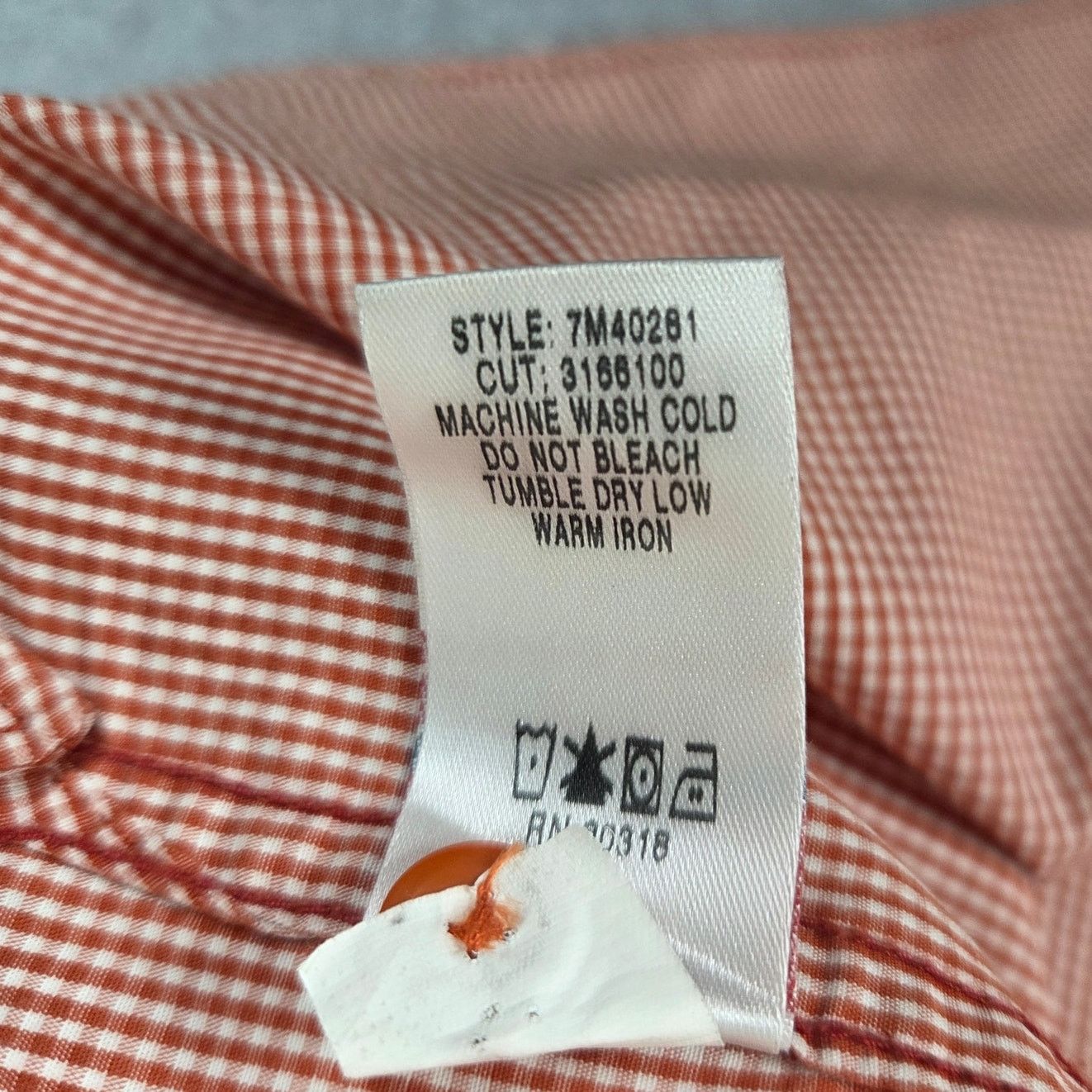 Lucky Brand Lucky Brand Large Gingham Print Long Sleeve Button Up Shirt Size US L / EU 52-54 / 3 - 8 Thumbnail