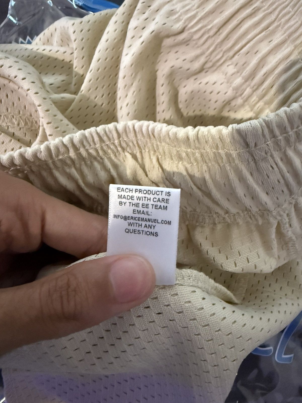 Eric Emanuel EE Basic Short - BOLTS (Beige/Black/Teal & White) Size US 28 / EU 44 - 6 Thumbnail