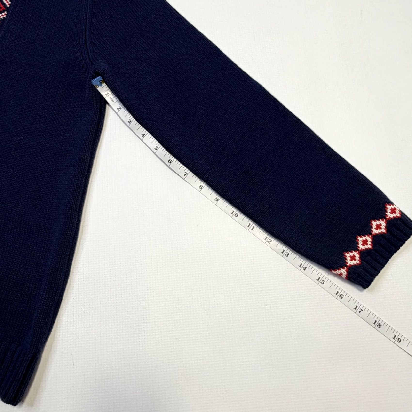 Vintage Vermont Country Store Sweater Womens Medium Blue Fair Isle Knit Pullover Size M / US 6-8 / IT 42-44 - 6 Thumbnail