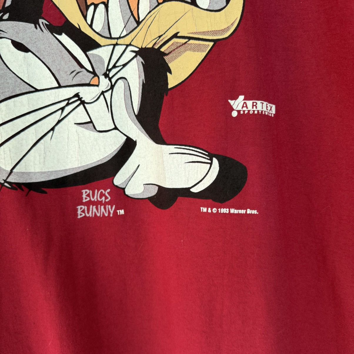 Warner Bros 90’s Tasmanian Devil Long-Hoodie Deadstock Size M / US 6-8 / IT 42-44 - 6 Thumbnail