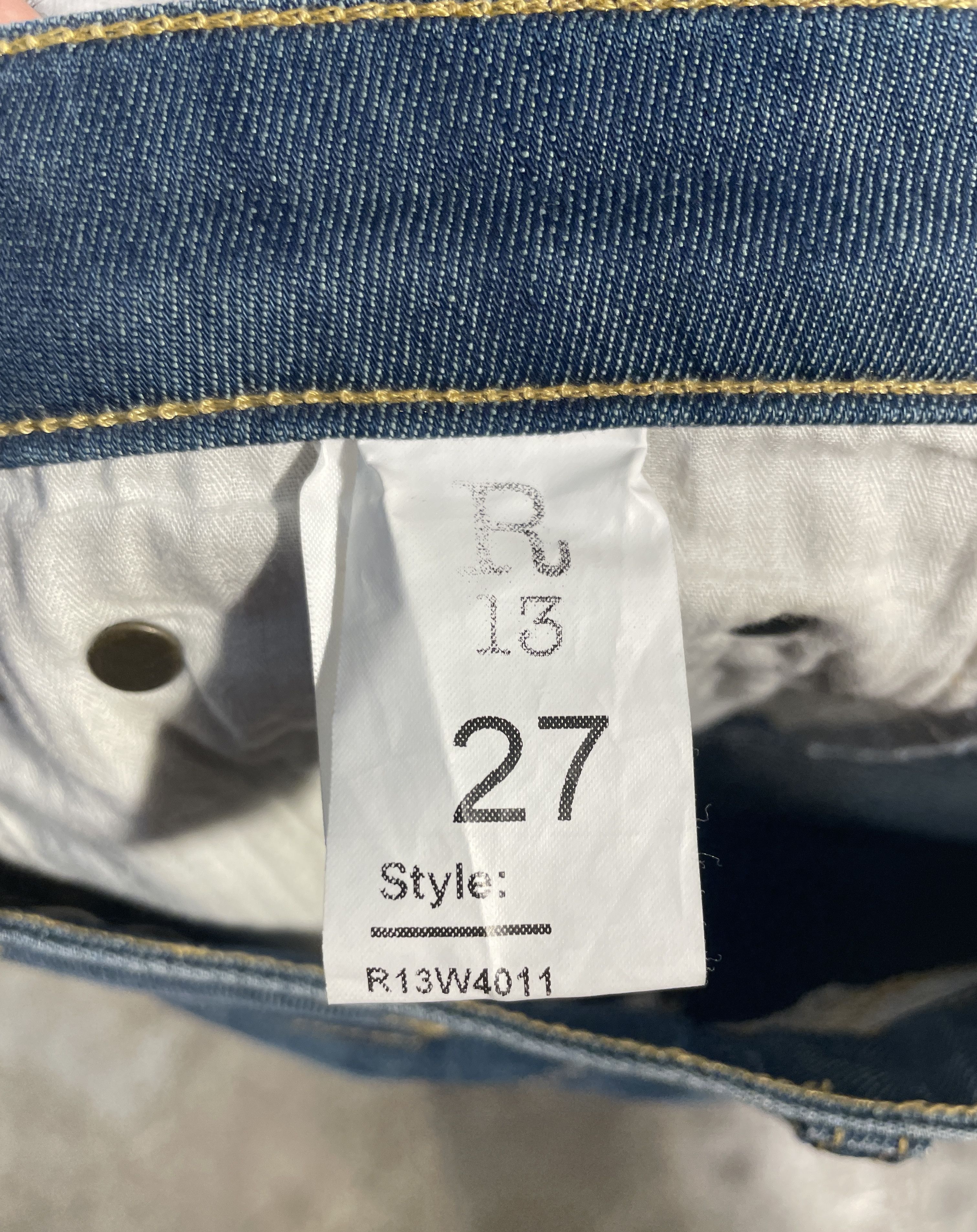 Designer × R13 R13 Low Skinny Jeans Size 27" / US 4 / IT 40 - 3 Thumbnail