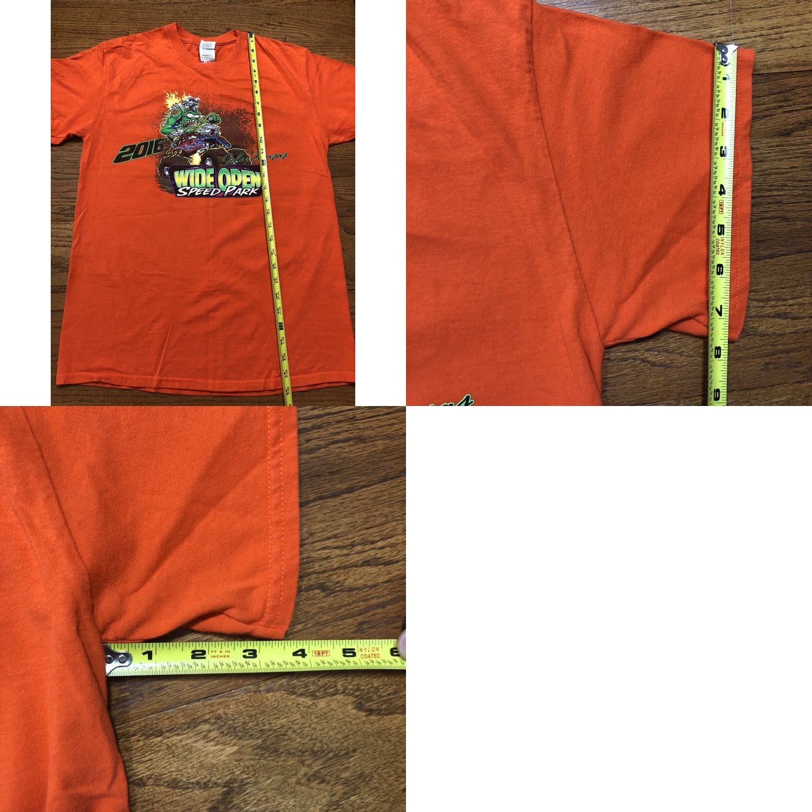 Gildan Rat Fink Mud Is In Our DNA Kansas Speedway Humboldt Racing Orange Double Sided T-Shirt M Mens Crew Neck Short Sleeve Cotton 90s Car Bike Race Size US M / EU 48-50 / 2 - 8 Thumbnail