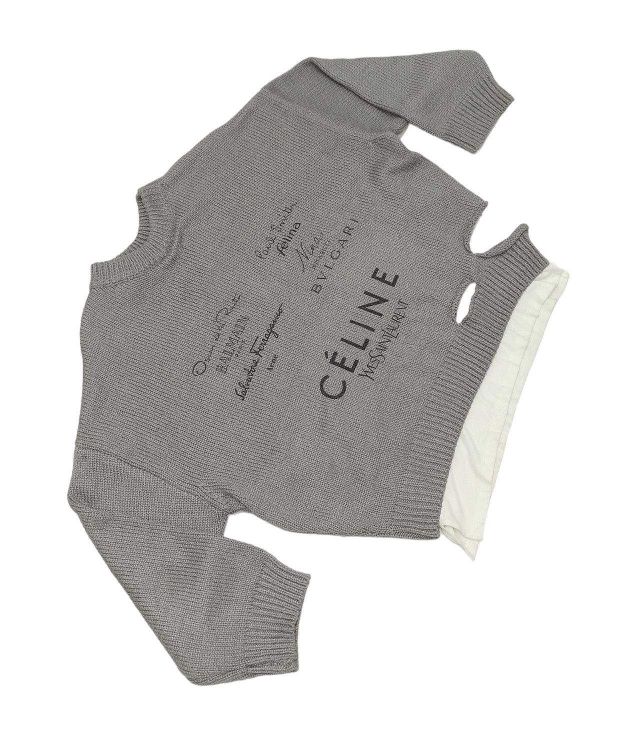 WE Fashion GG Own Fashion Big Logo Multi Brand Luxury Knit Sweatshirt Size XL / US 12-14 / IT 48-50 - 5 Thumbnail