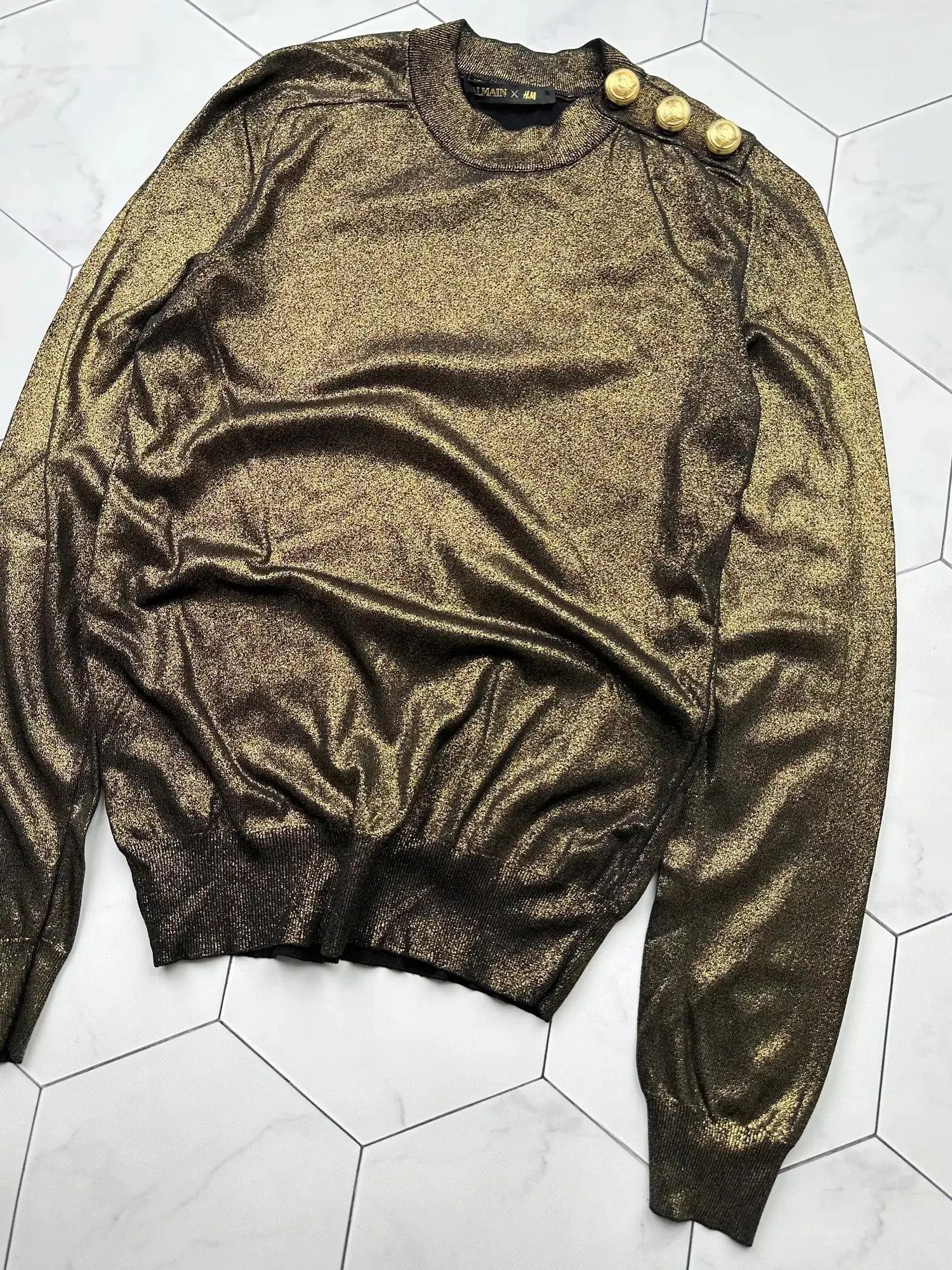 Balmain Balmain X H&M Sweater (B85) Size M / US 6-8 / IT 42-44 - 3 Thumbnail