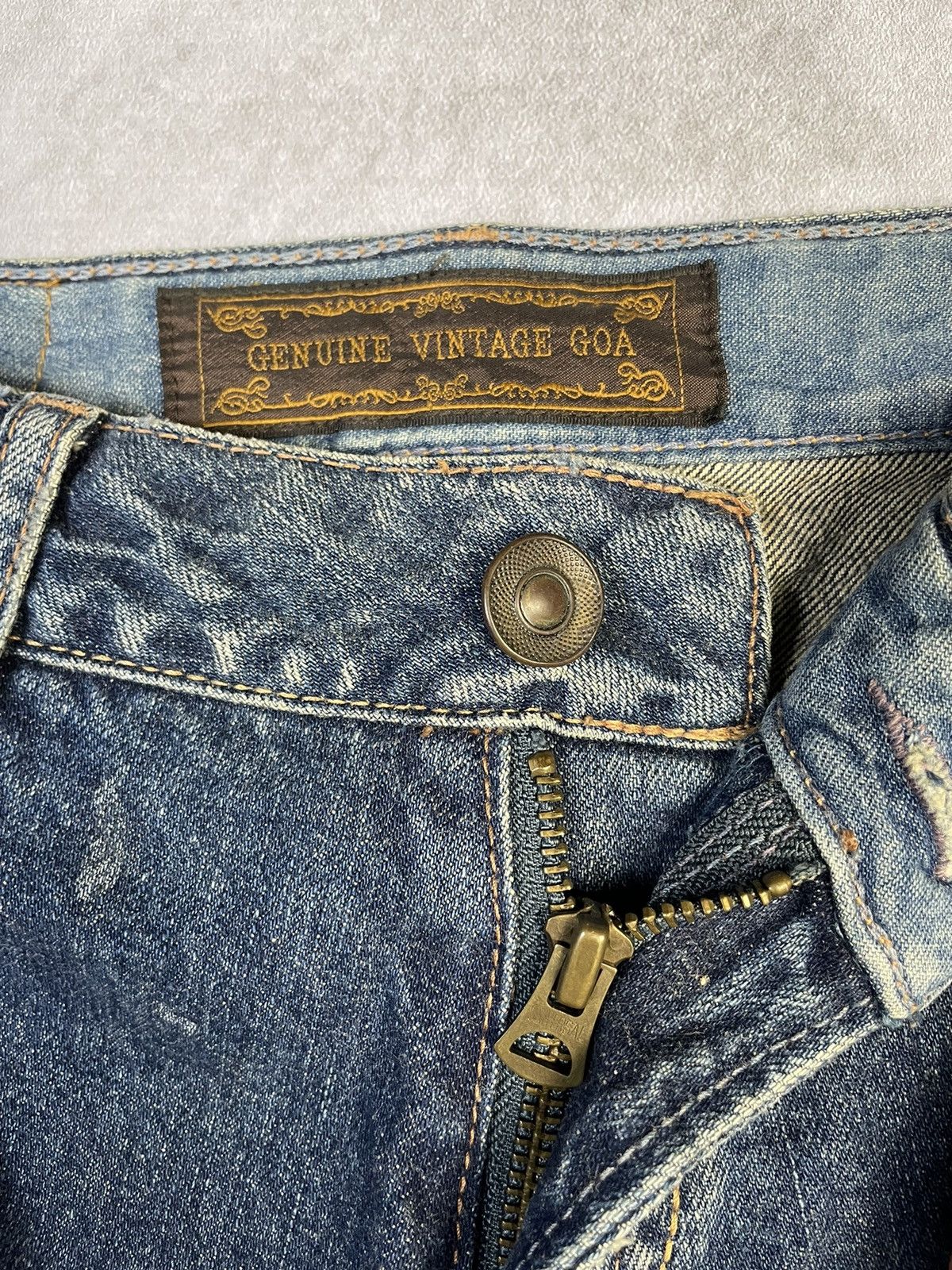 GOA 2000s GOA Denim Maxi A-Line Skirt Size 27" / US 4 / IT 40 - 4 Thumbnail