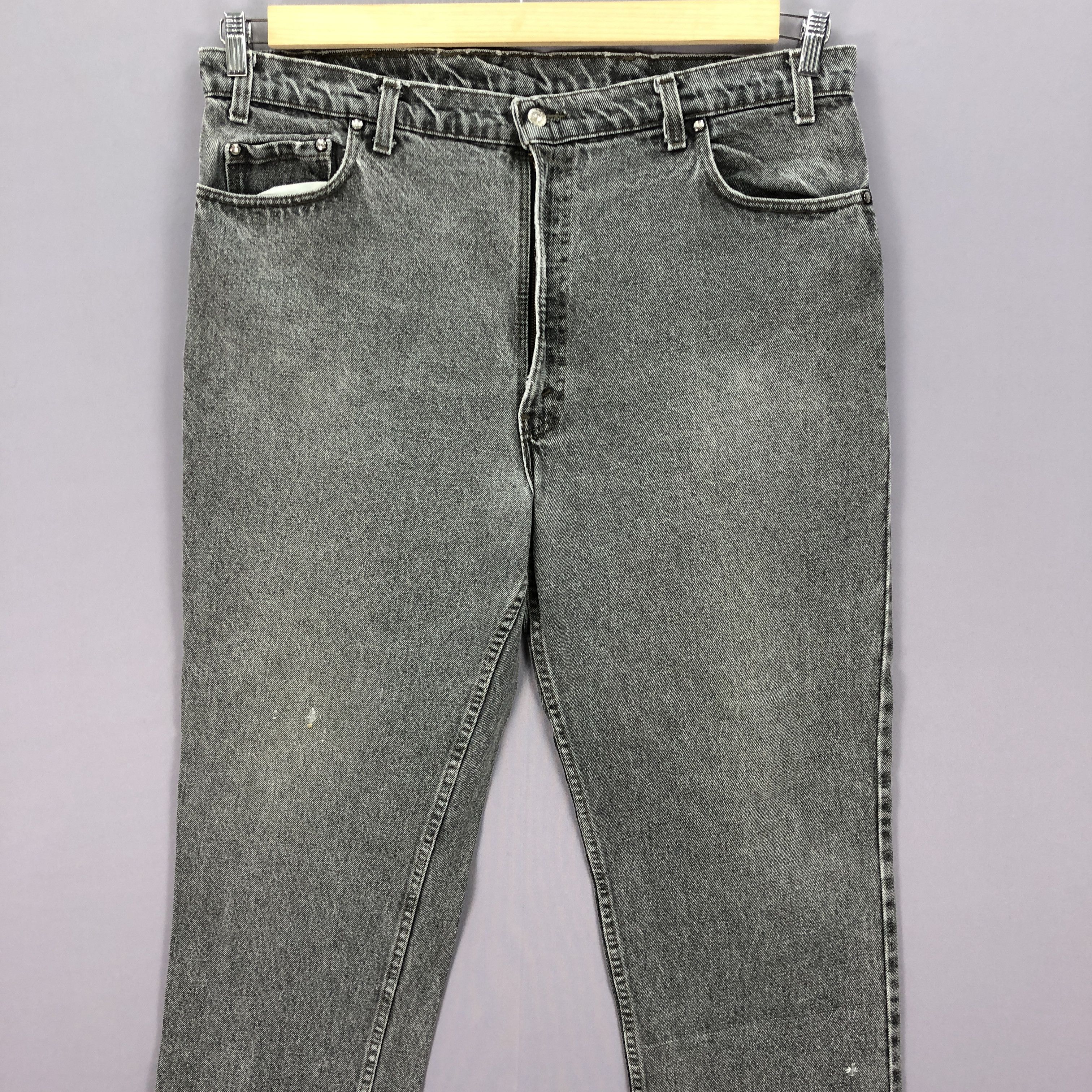 Levi's Vintage 90s Levis 550 Ash Gray Baggy Jeans Levis Black Denim Size US 40 / EU 56 - 3 Thumbnail