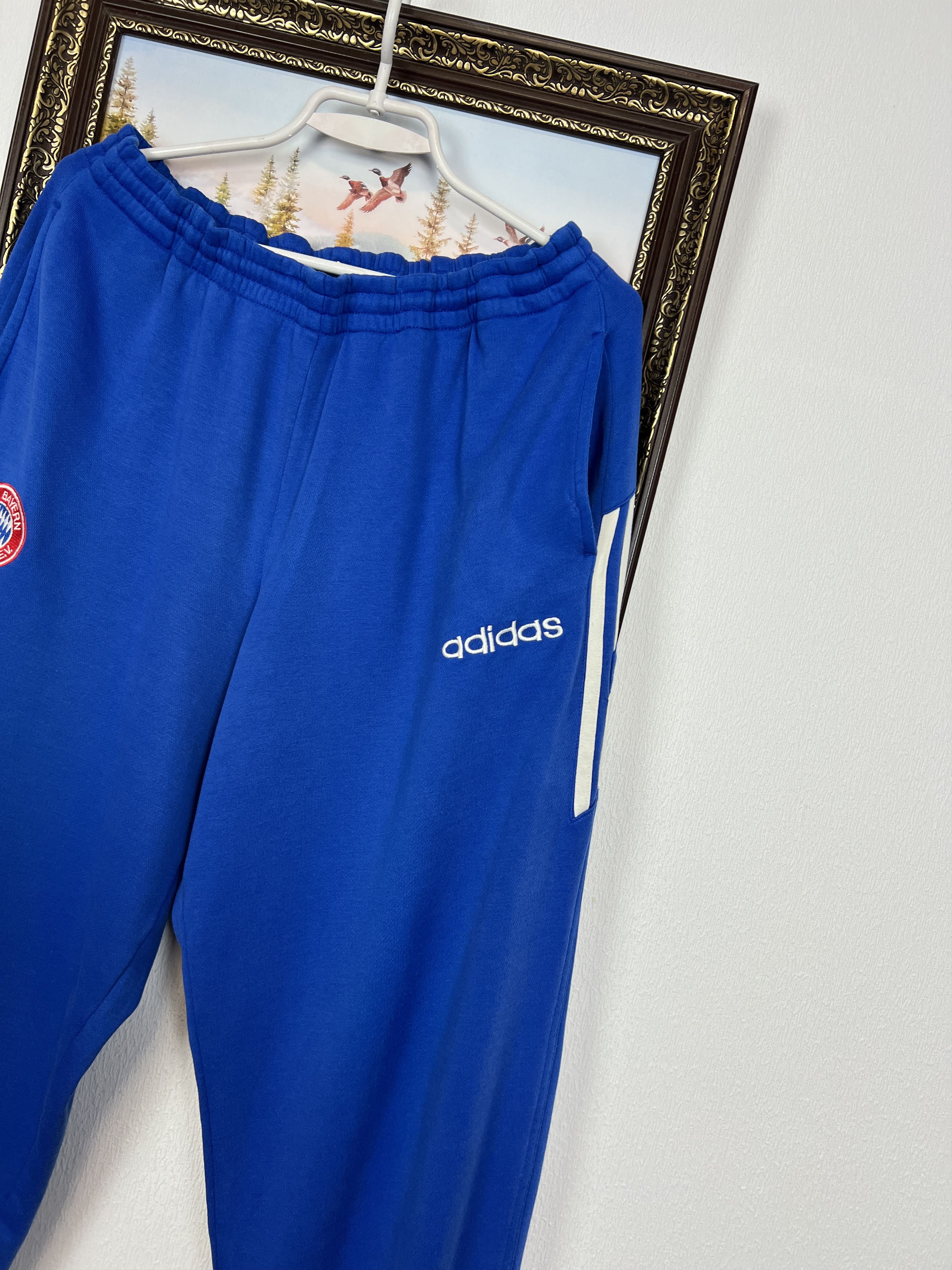 Adidas Vintage 90's Bayern Munich Football Pants Soccer XL Size US 36 / EU 52 - 2 Thumbnail
