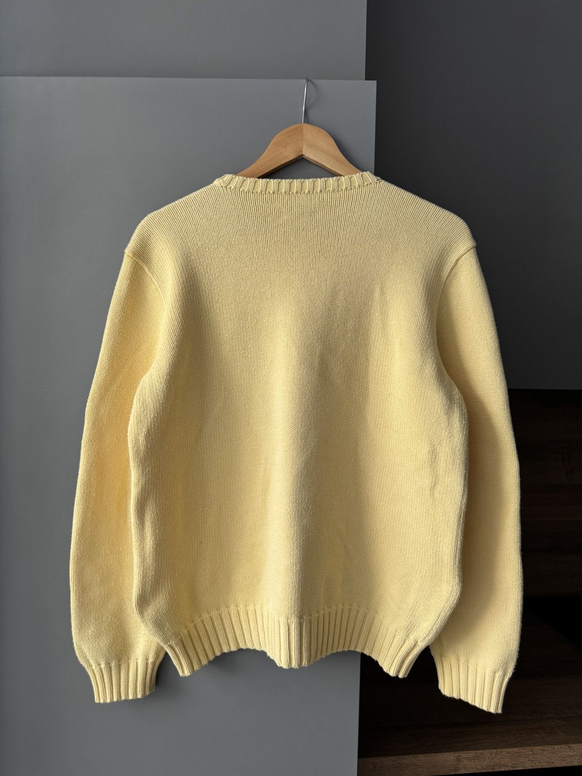 Polo Ralph Lauren Vintage Polo Ralph Lauren Yellow Knit Sweater Size US XL / EU 56 / 4 - 2 Thumbnail