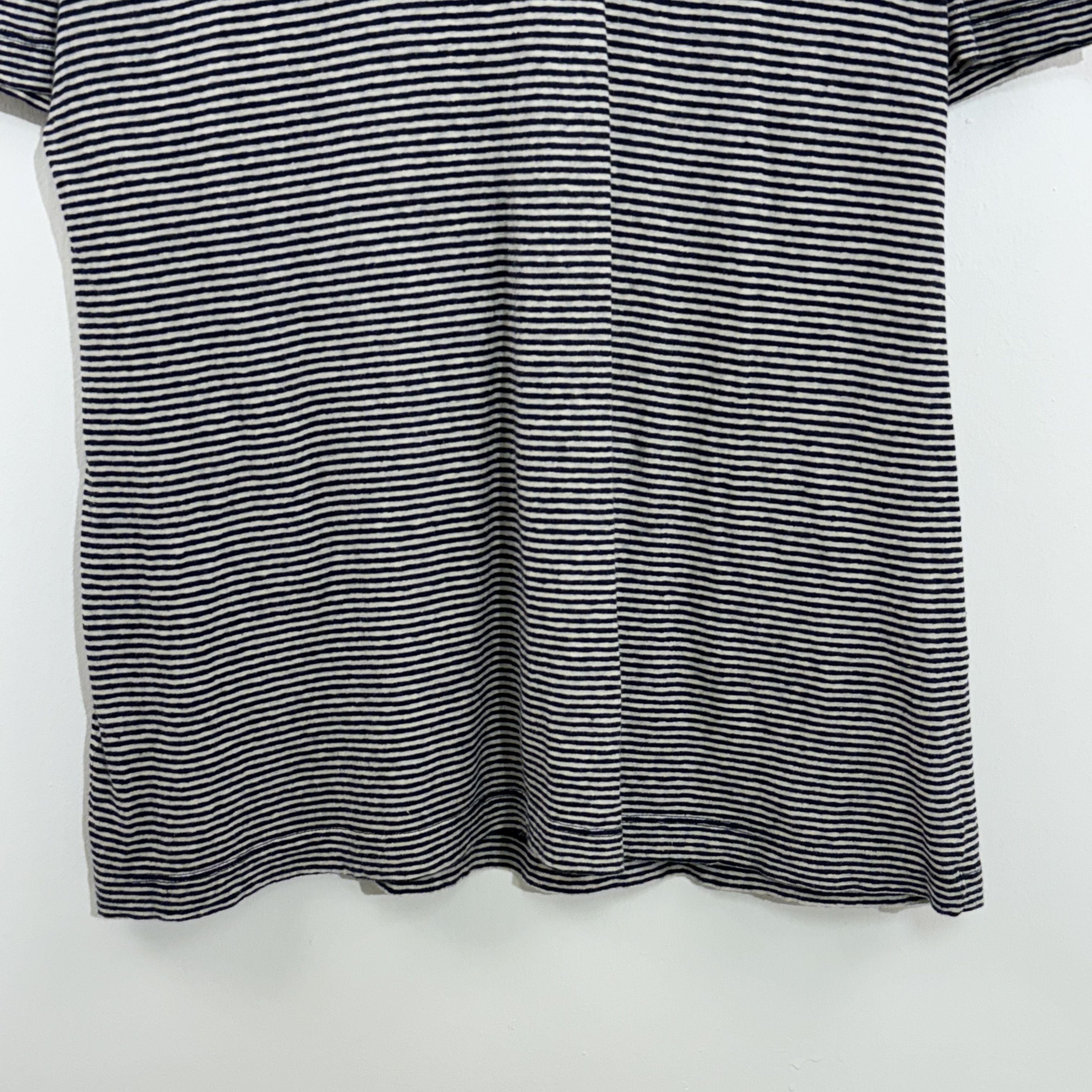 Gucci Gucci Embroidered Linen Stripe T-Shirt 00s Size XL / US 12-14 / IT 48-50 - 4 Thumbnail