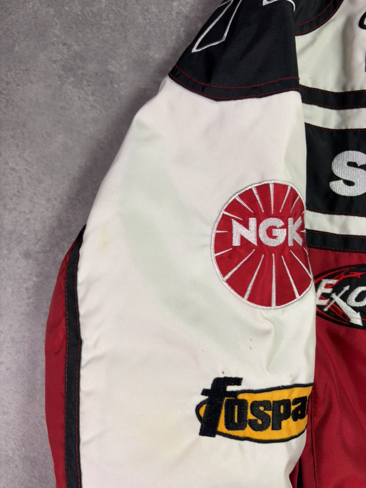 NASCAR Vintage Speed Freak #74 Fast Lane Nascar Racing Moto Jacket Size US XL / EU 56 / 4 - 5 Thumbnail