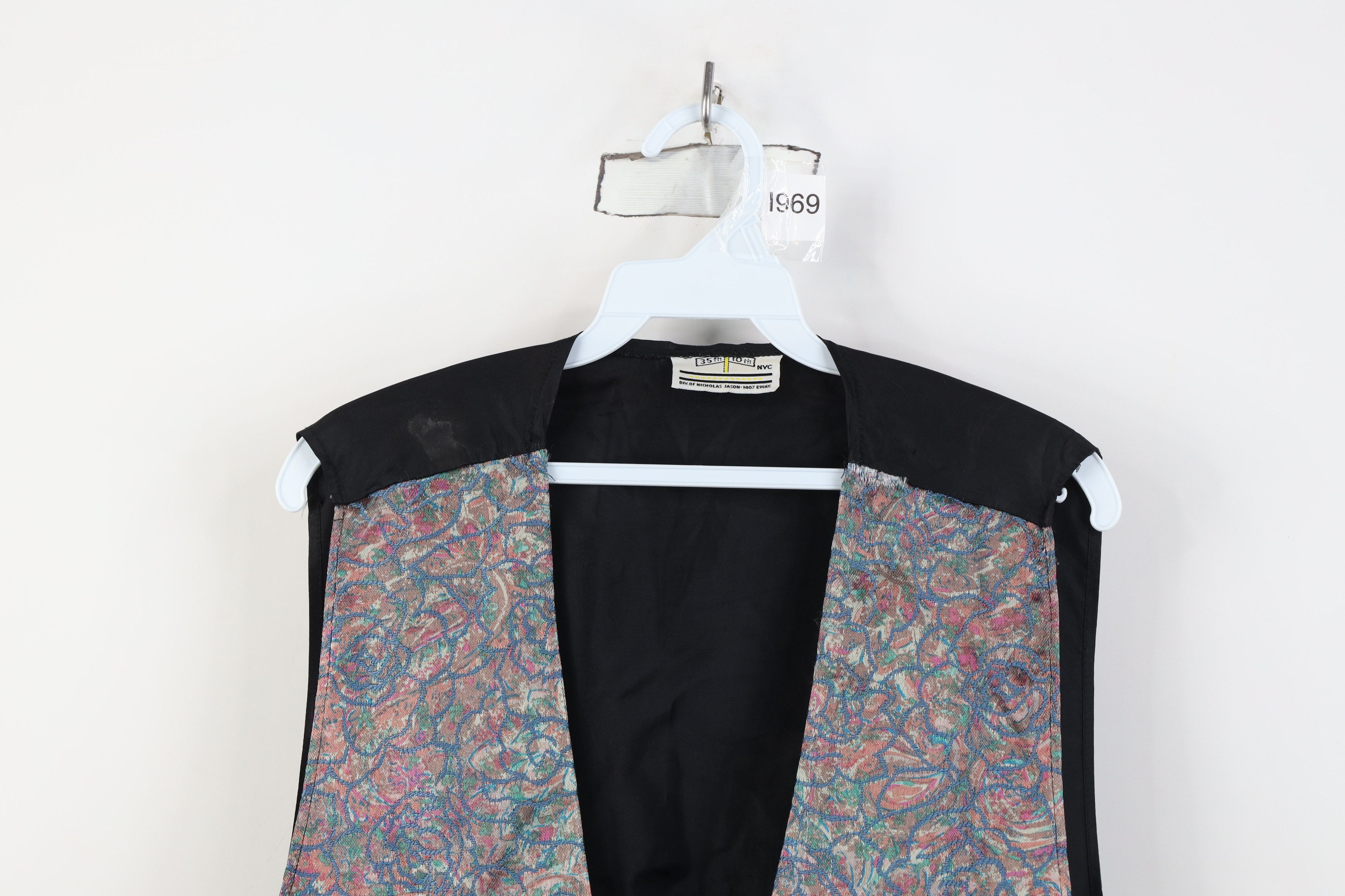 Vintage Vintage 90s Streetwear Abstract Flower Vest Jacket USA Size L / US 10 / IT 46 - 2 Thumbnail