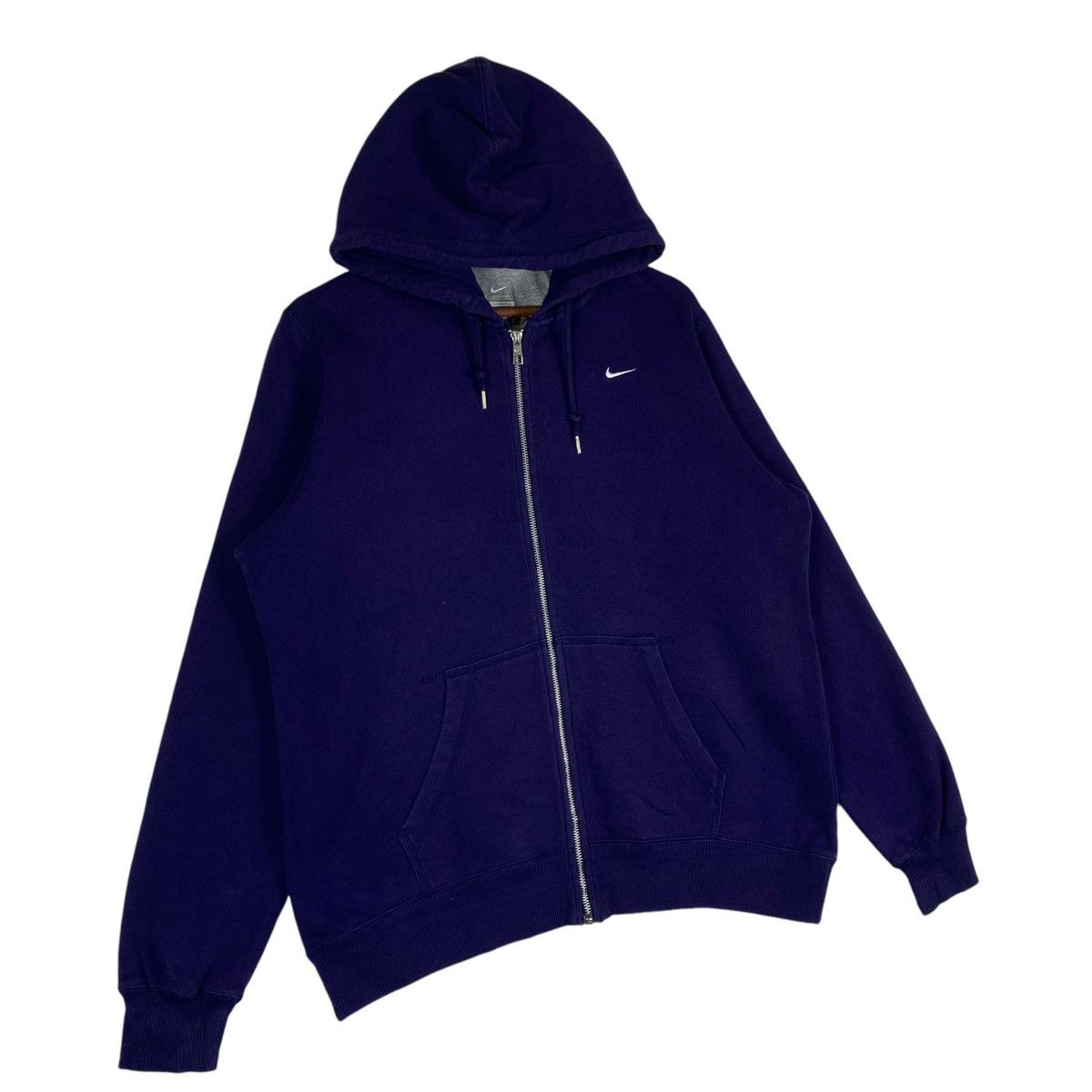 Nike × Vintage Vintage Nike Hoodie Sweatshirt Full Zip Purple Size XL Size US XL / EU 56 / 4 - 2 Thumbnail