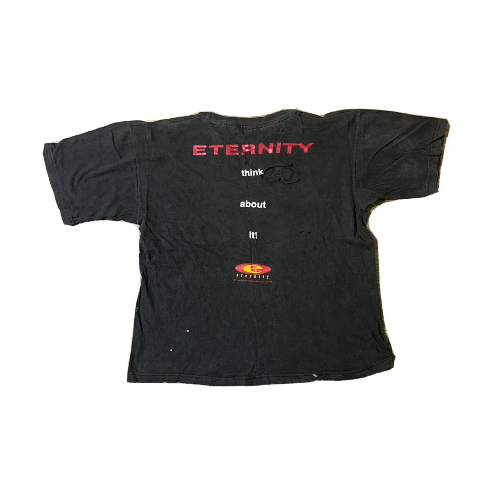 Vintage VINTAGE 90s Active Tees T Shirt Mens Large Black Exodus Productions Jesus Size US L / EU 52-54 / 3 - 3 Thumbnail