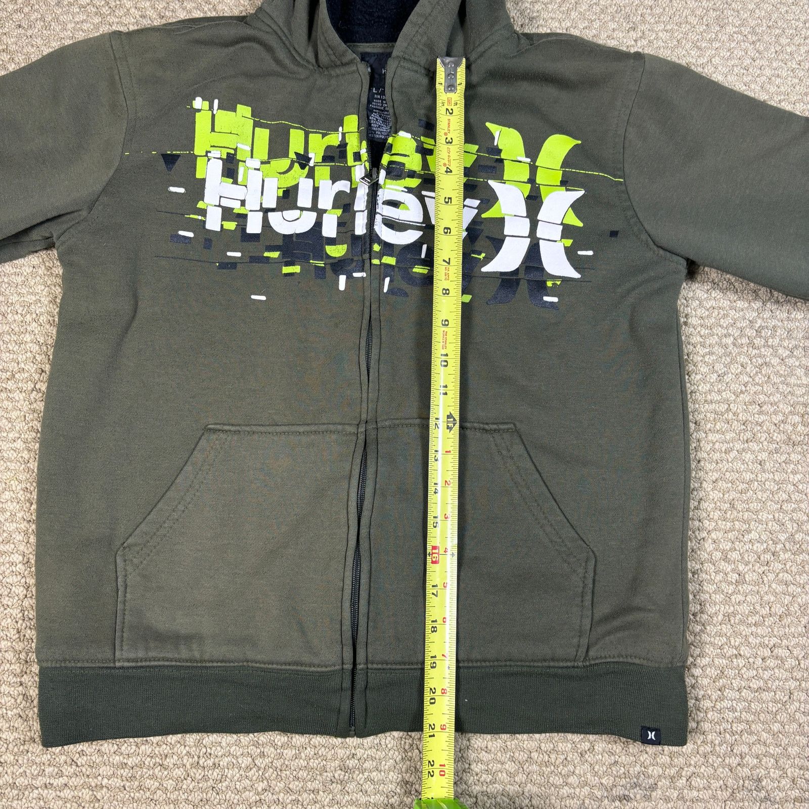 Hurley vintage y2k 2000s Hurley sherpa lined zip up hoodie Large Size US L / EU 52-54 / 3 - 6 Thumbnail