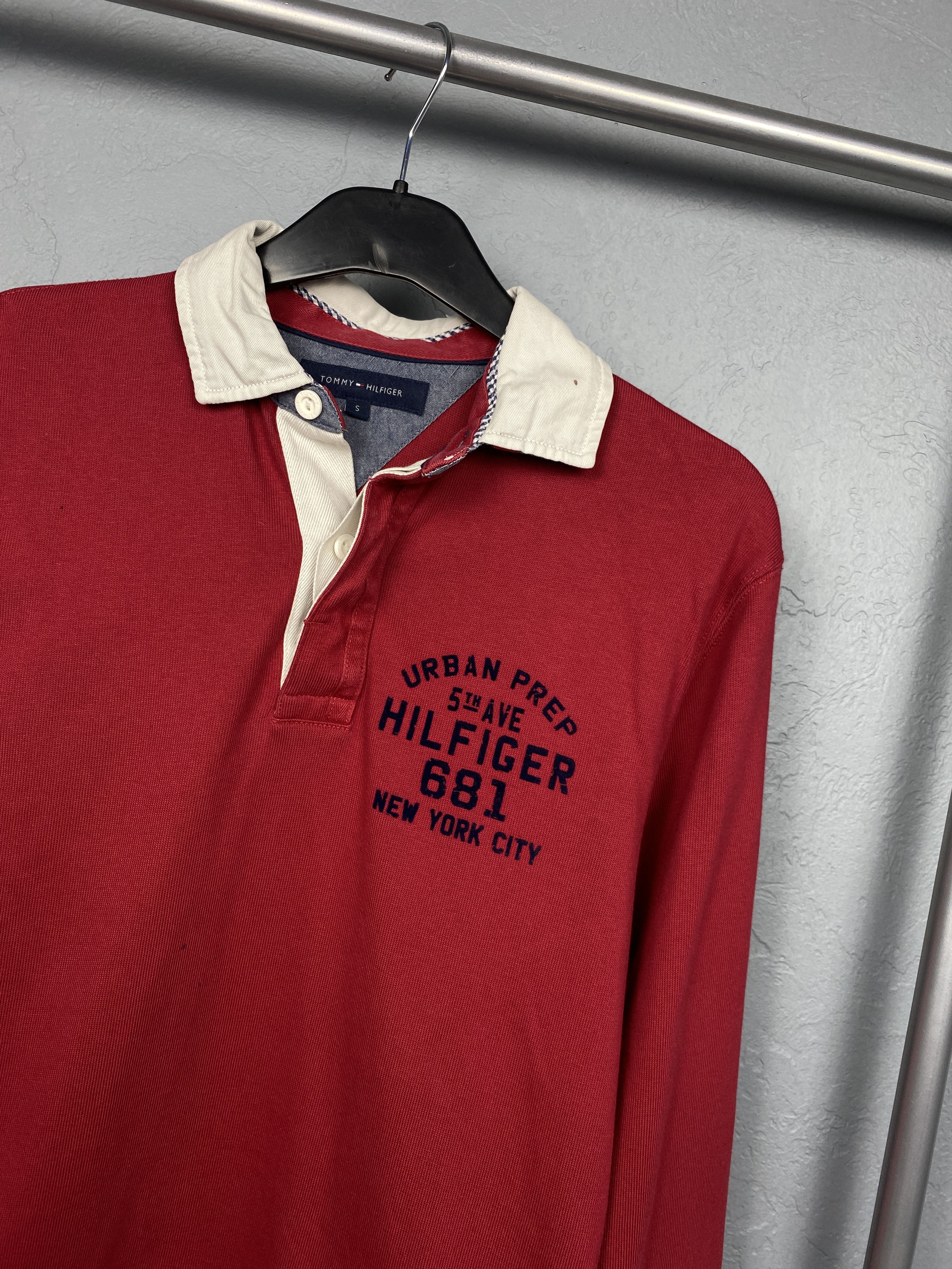 Tommy Hilfiger × Vintage Tommy Hilfiger Vintage Rugby Polo Shirt Y2K Size US S / EU 44-46 / 1 - 2 Thumbnail