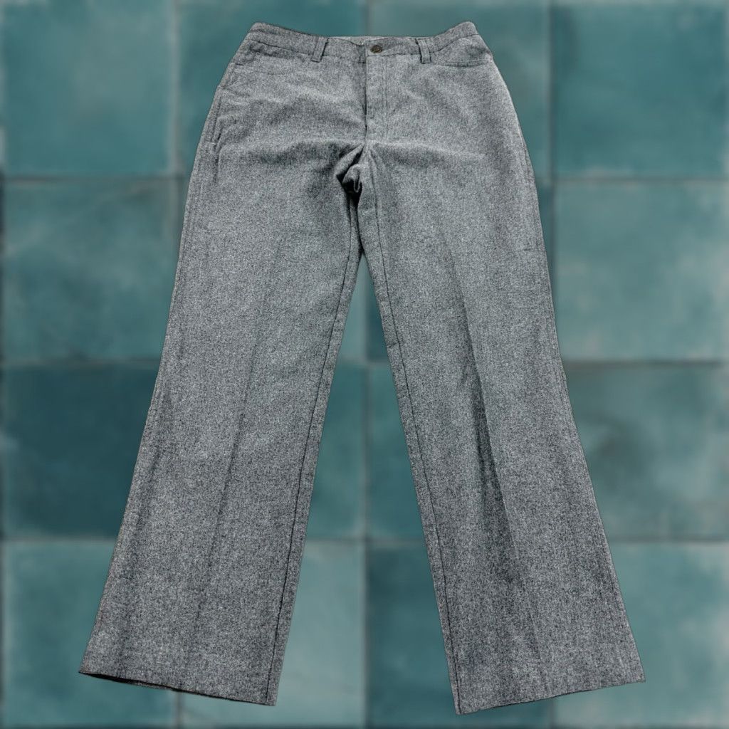 Liz Claiborne VINTAGE Liz Claiborne Wool Blend Pants Womens 30 Gray tagged 14 Dress Pants Women's 30 Gray Liz Claiborne Wool Blend Pants Size 30" / US 8 / IT 44 - 1 Thumbnail