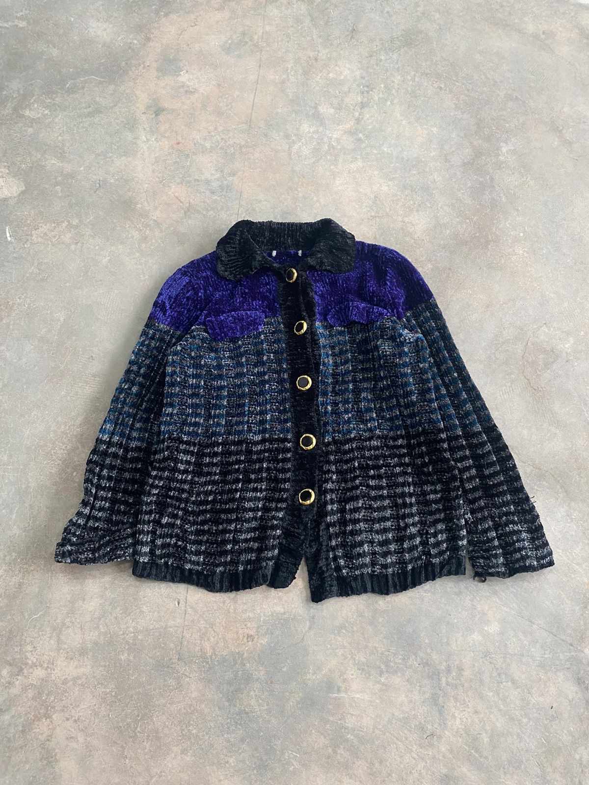 L.G.B.  grunge ジャケット VELVET KNIT VINTAGE JACKET UNBRAND JAPAN PUNK GRUNGE LGB