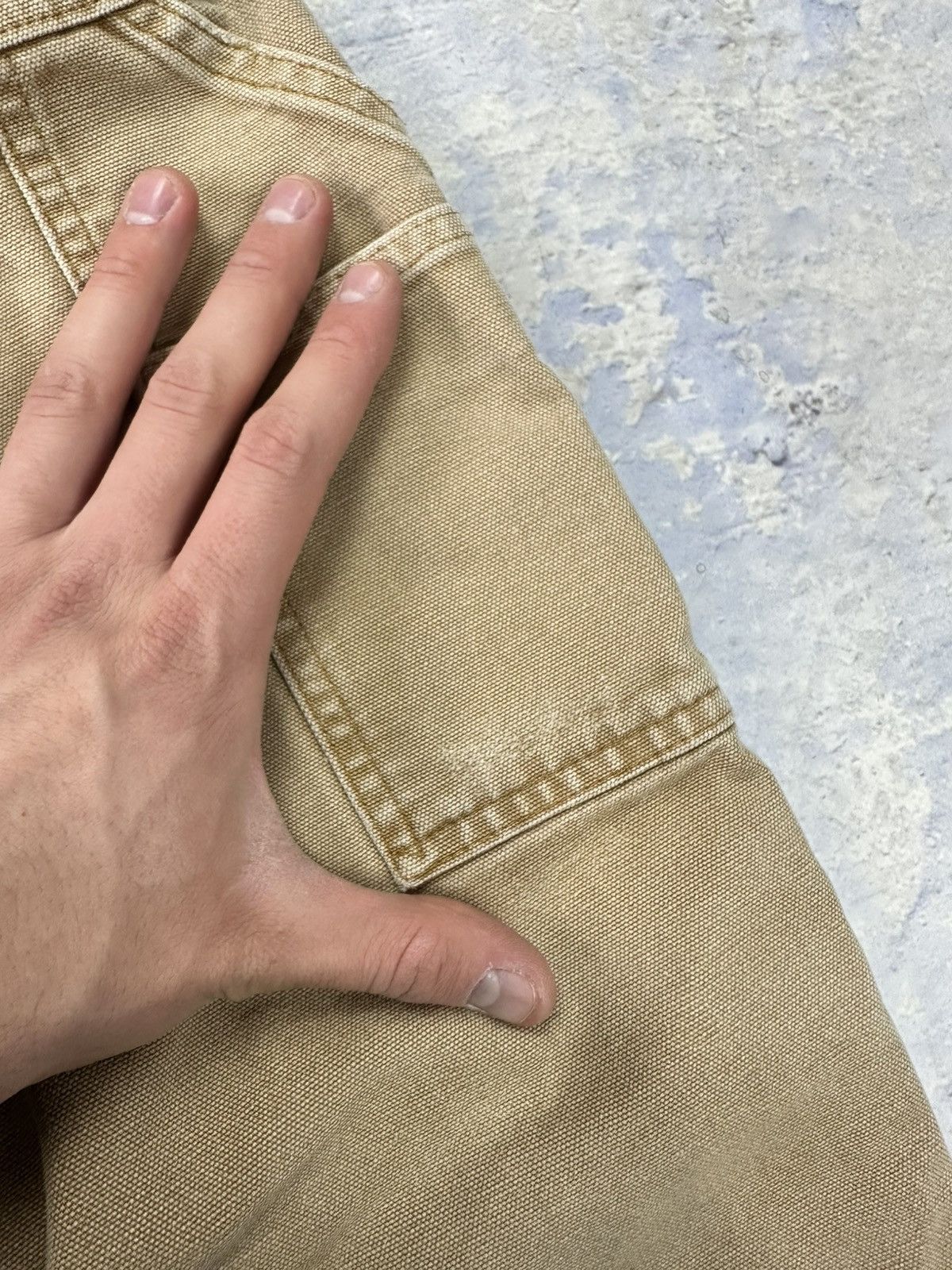 Carhartt × Vintage Carhartt Double Knee vintage faded canvas pants trashed mens Size US 33 - 10 Thumbnail