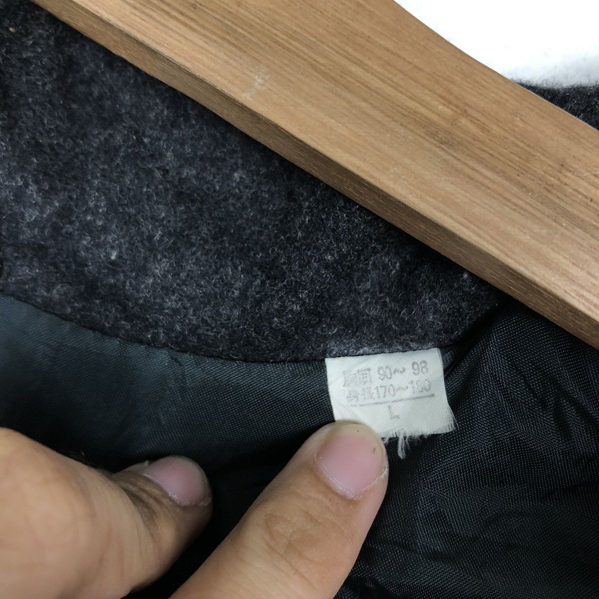 Japanese Brand Vintage Wool Bomber Jacket Riot Riot Mile Stone IsseyMiyake Size US L / EU 52-54 / 3 - 14 Thumbnail