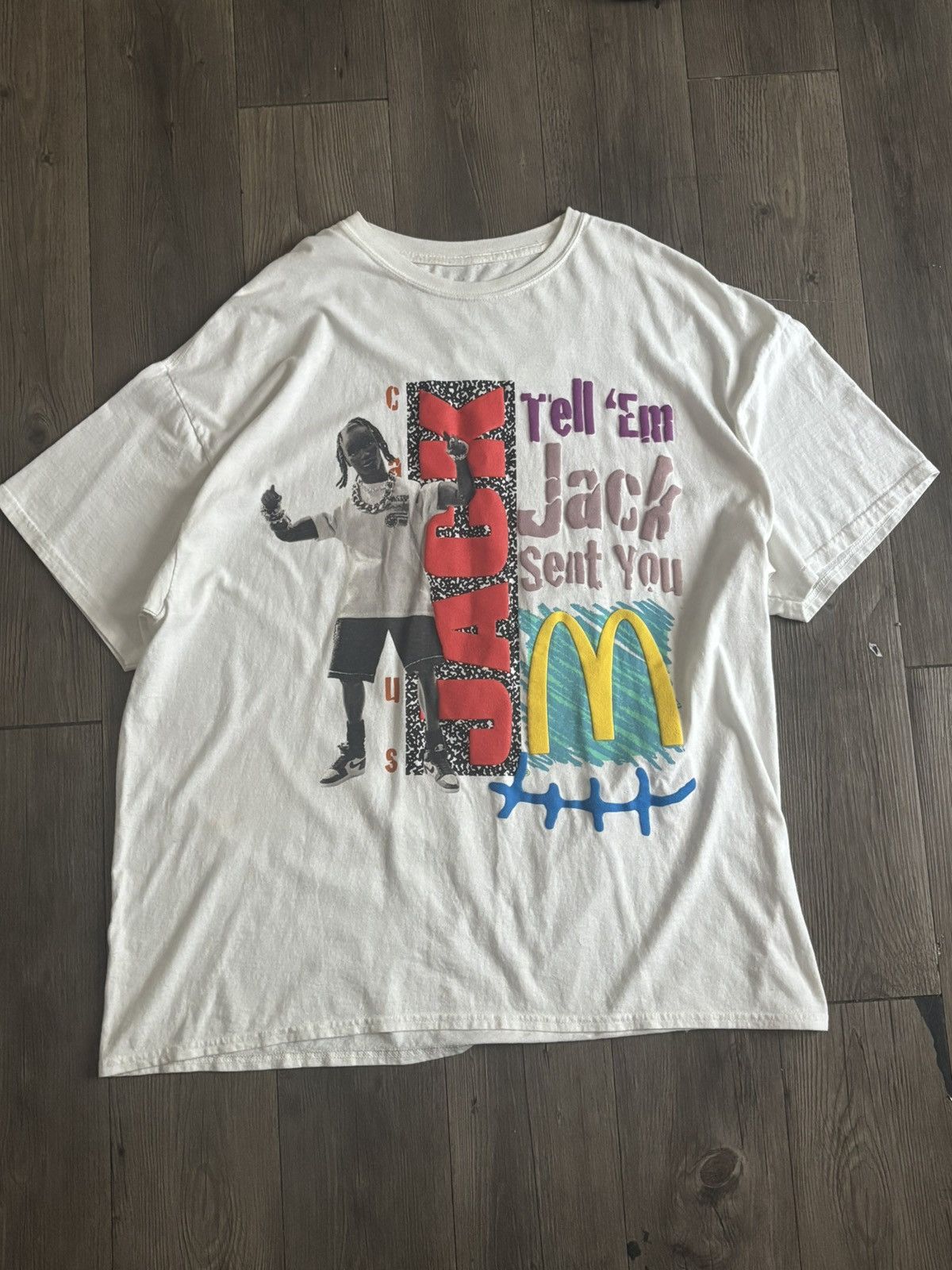 Travis Scott Travis Scott x McDonald’s Jack Smile T-shirt Size US XL / EU 56 / 4 - 1 Thumbnail
