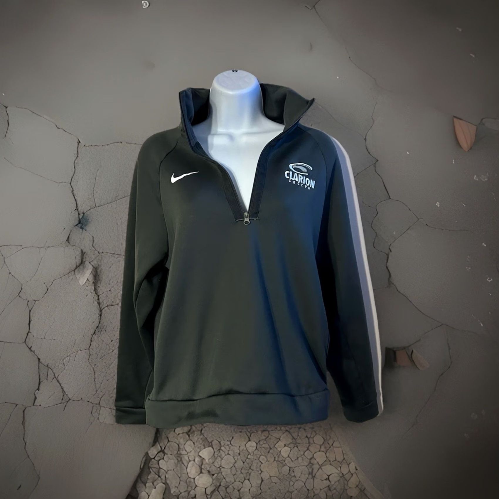 Nike Nike Clarion University Soccer Women's 1/4 Zip Dark Gray Pullover Jacket - Women's Medium Size M / US 6-8 / IT 42-44 - 4 Thumbnail