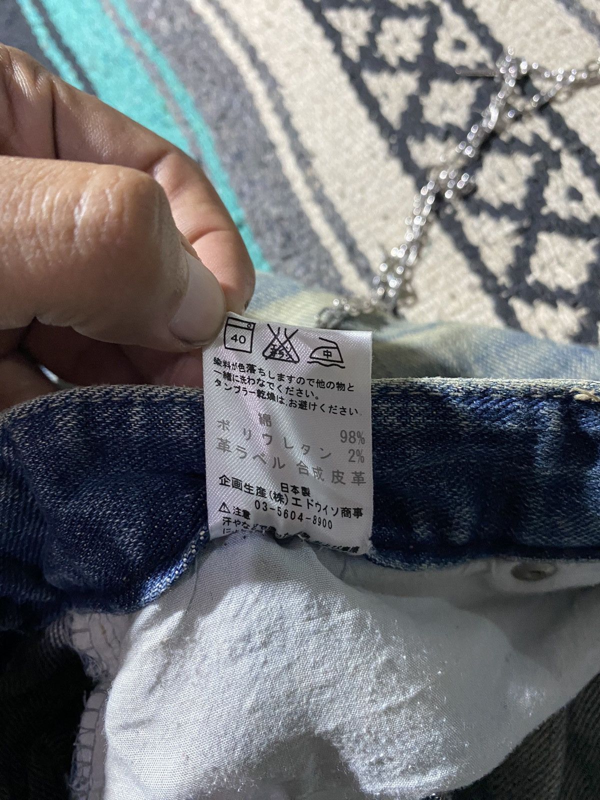 If Six Was Nine × Japanese Brand × Le Grande Bleu (L.G.B.) 2000s - LeeRiders Bushwackers Distressed Flare Denim Size US 32 / EU 48 - 10 Thumbnail