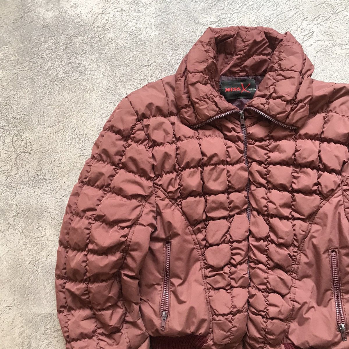 Vintage Vintage 90s Quilted Puffer Bomber Jacket Streetwear Logo L Size L / US 10 / IT 46 - 2 Thumbnail