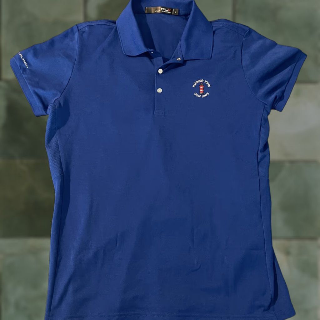 Ralph Lauren RLX By Ralph Lauren Womens Short Sleeve Polo Shirt NWT Blue L Size 36" / US 14 / IT 50 - 1 Thumbnail
