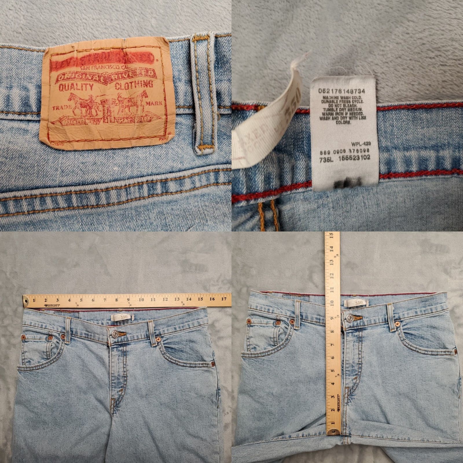 Levi's VINTAGE Levi's Jeans Women 8 Blue Denim 550 Relaxed Bootcut 32in Inseam Light Wash 5-Pocket Mens? No, end gender: Womens Size 30" / US 8 / IT 44 - 9 Thumbnail