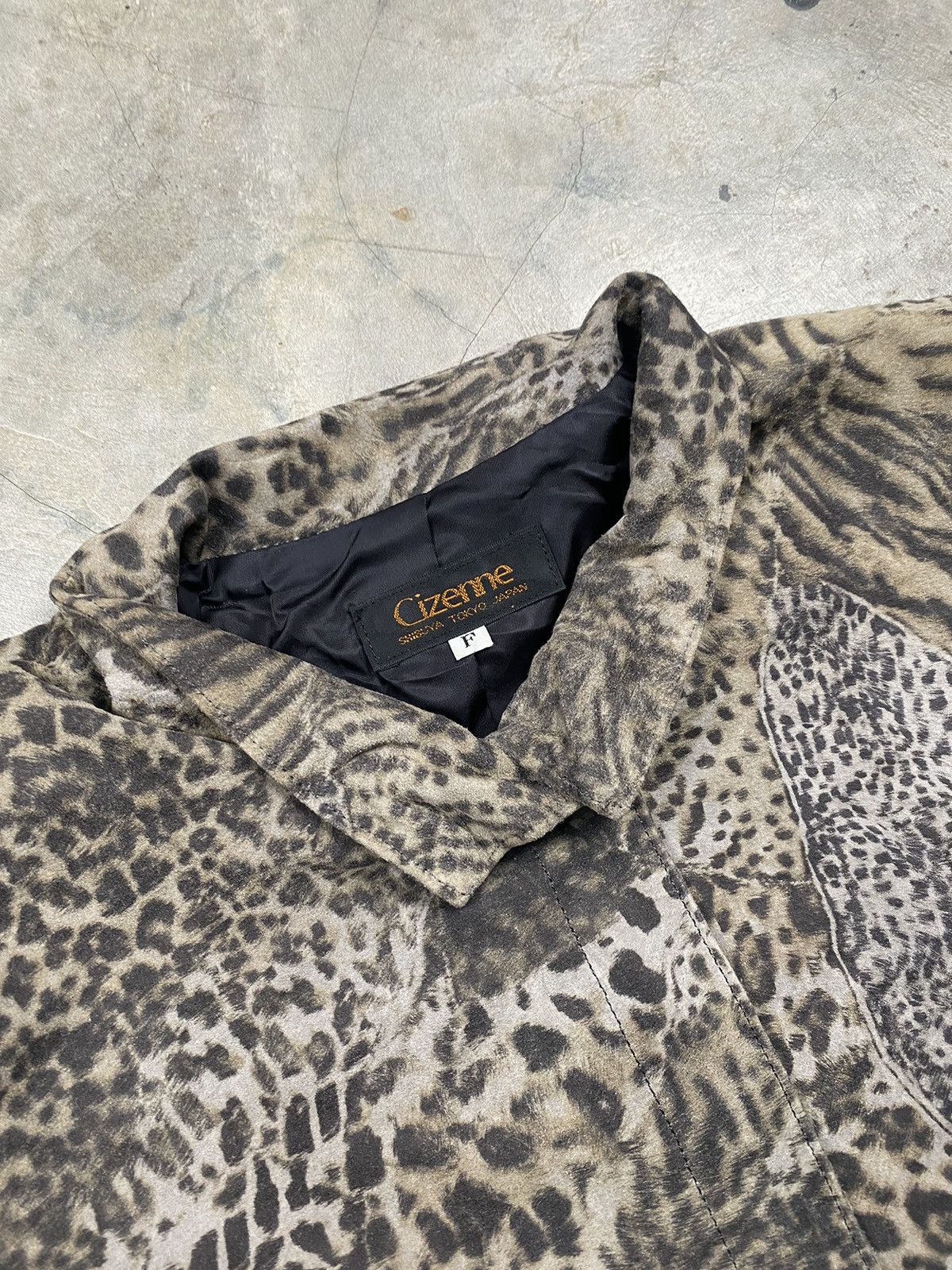 Designer × Japanese Brand Cizenne Tokyo Shibuya Leopard Camo Jacket Size M / US 6-8 / IT 42-44 - 4 Thumbnail