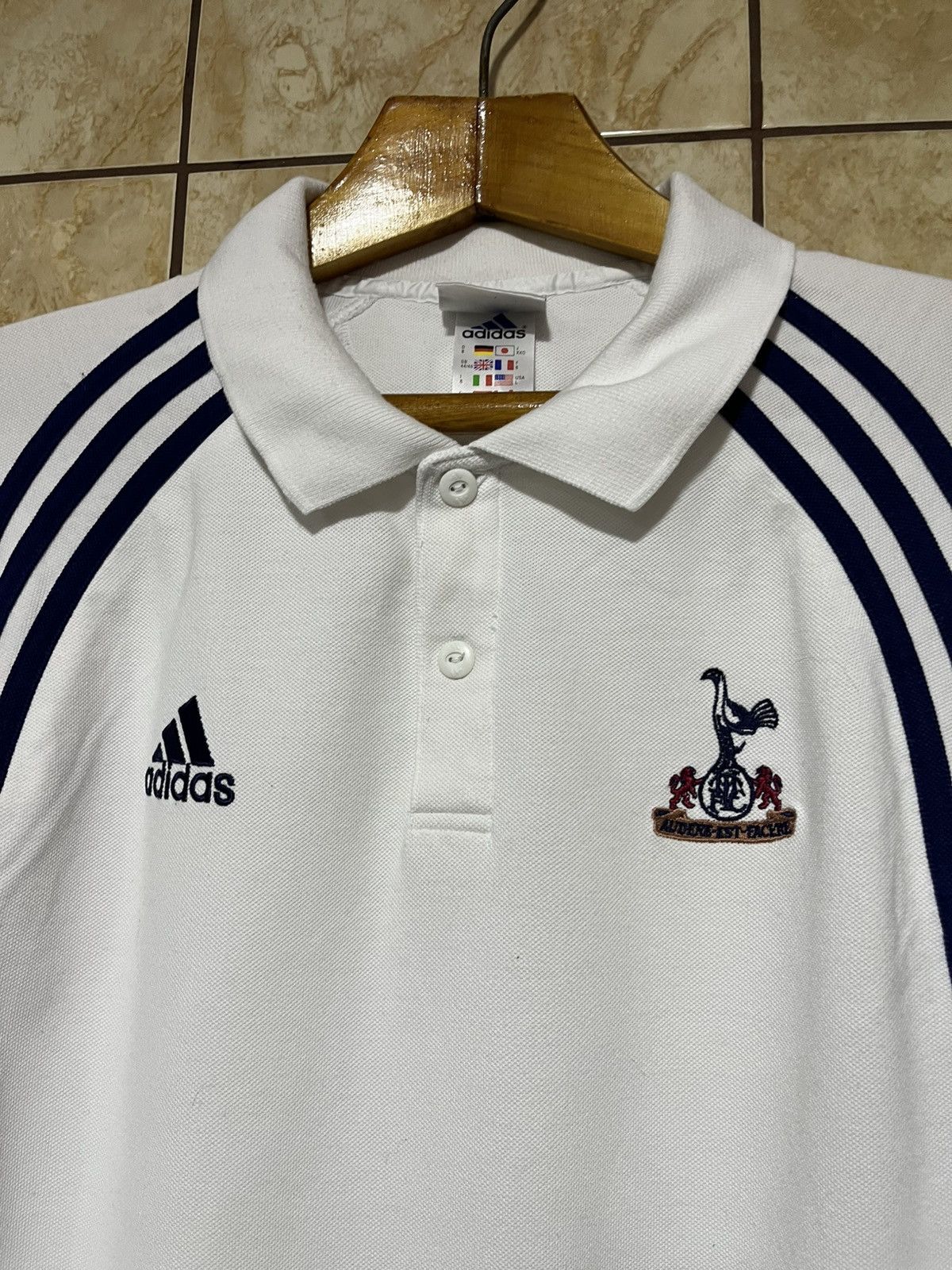 Adidas Adidas Tottenham Hotspurs vintage 00 polo Size US L / EU 52-54 / 3 - 2 Thumbnail