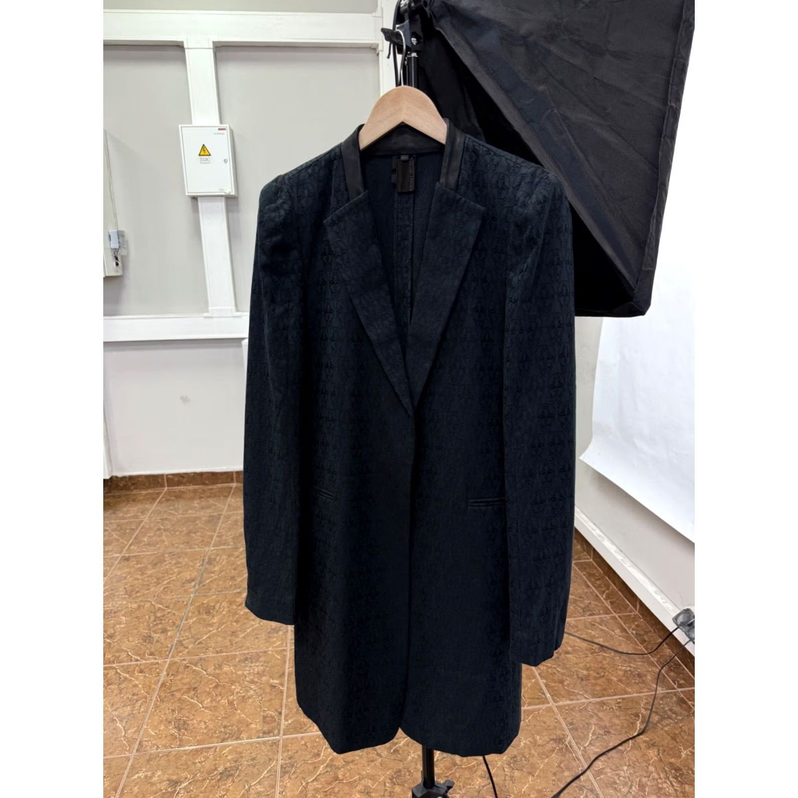 Vintage Thomas Wylde Skull Coat Leather Insert on The Collar Coat Dark Green Women Size 6 (S/M) Mens Womens Boys Girls Size M / US 6-8 / IT 42-44 - 2 Thumbnail