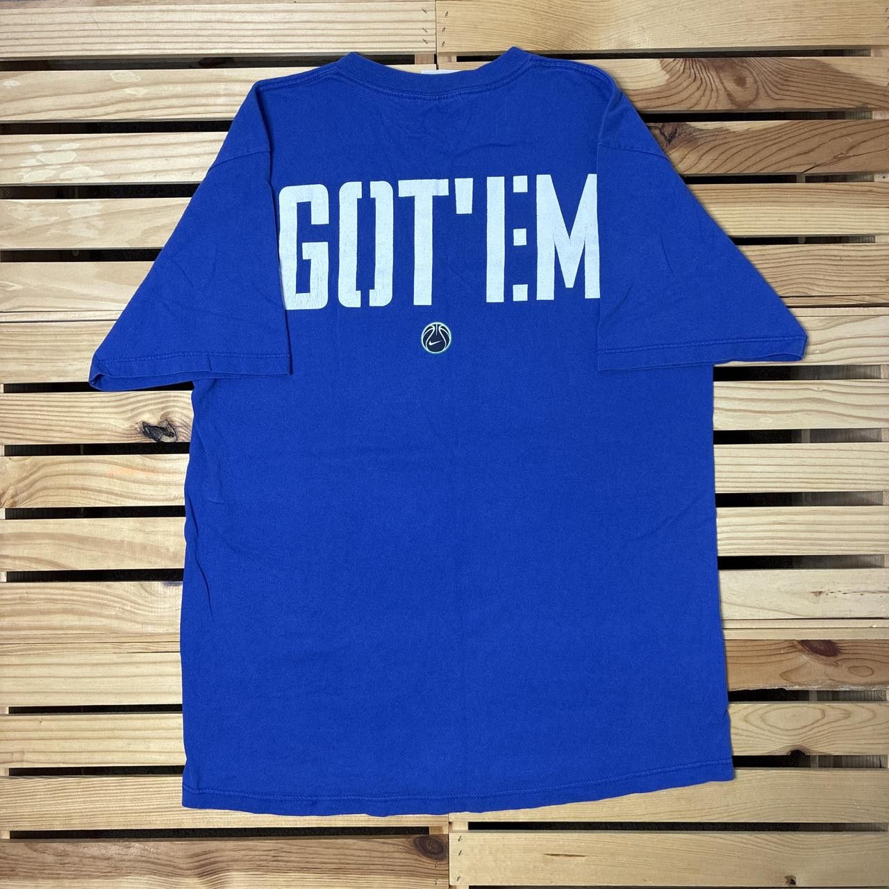 Nike Vintage Nike x Stephon Marbury Blue Tee Size Medium Size US M / EU 48-50 / 2 - 2 Thumbnail