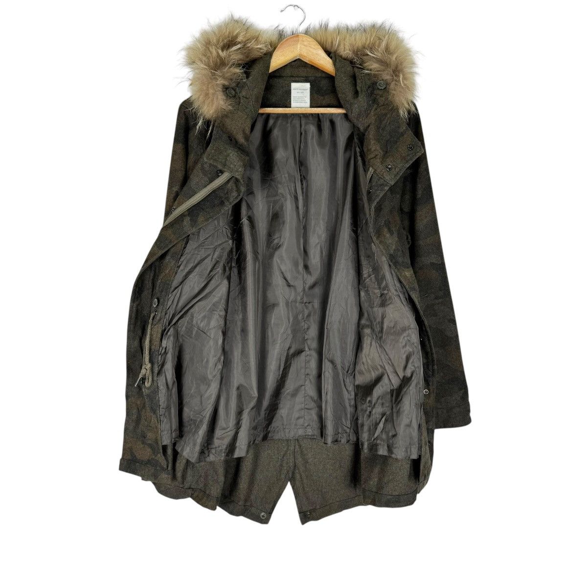 If Six Was Nine 🌟BACK NUMBER FUR HOODIE CAMO FISHTAIL JACKET Size US M / EU 48-50 / 2 - 8 Thumbnail