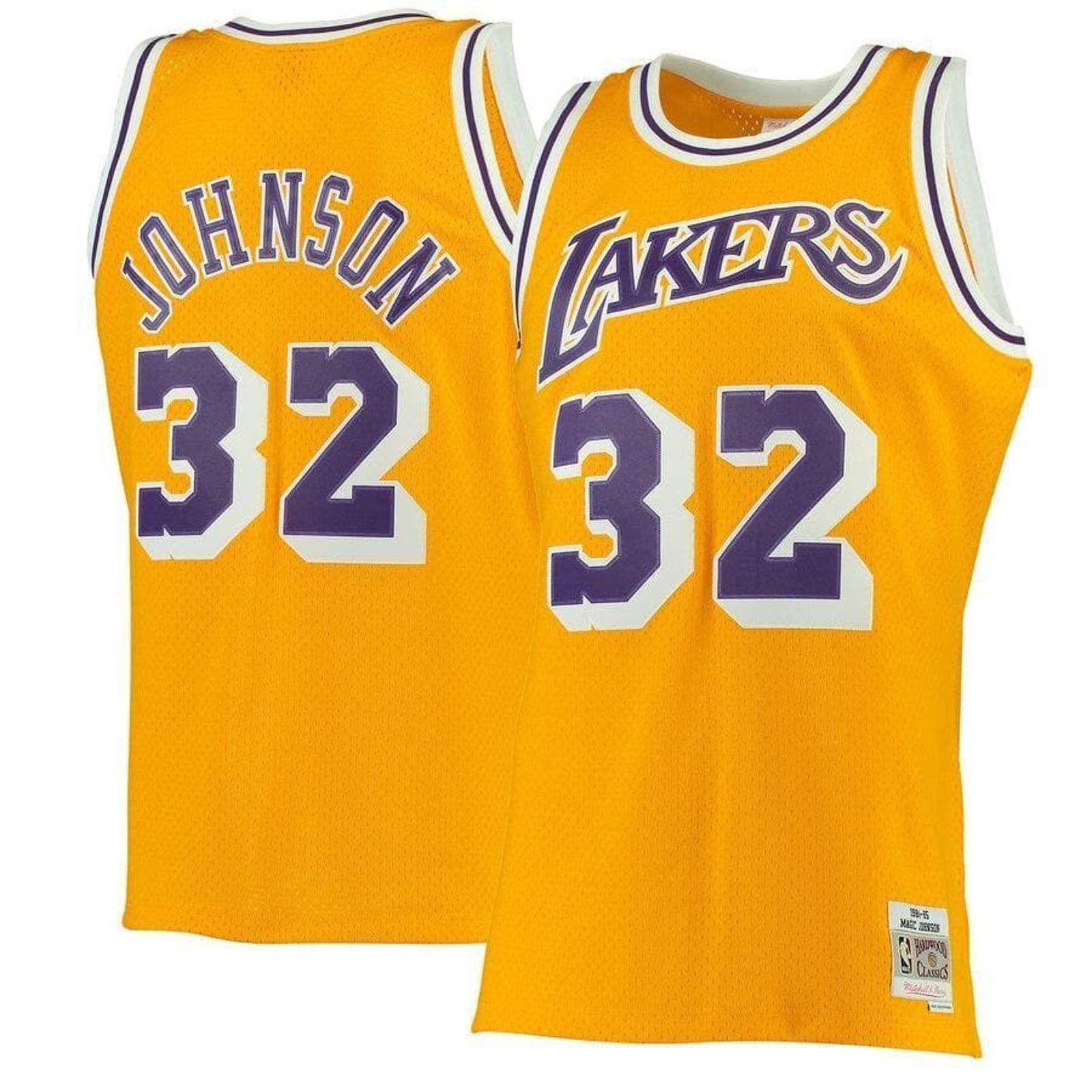 image of Mitchell Ness Mitchell & Ness Magic Johnson Los Angeles Lakers Swingman, Men's (Size Small)