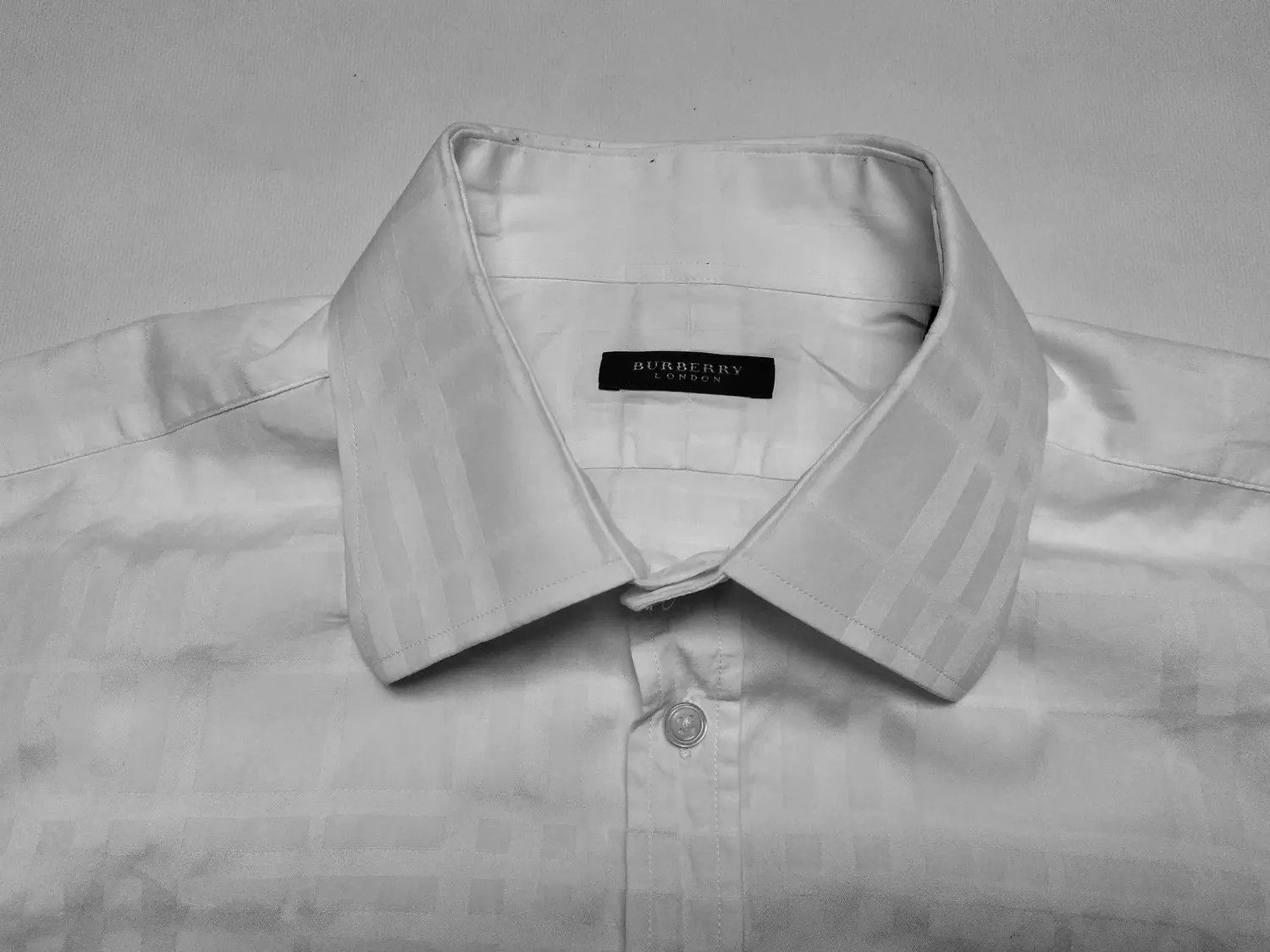 Burberry × Vintage Burberry London cufflinks white checkered shirt Size US XL / EU 56 / 4 - 3 Thumbnail