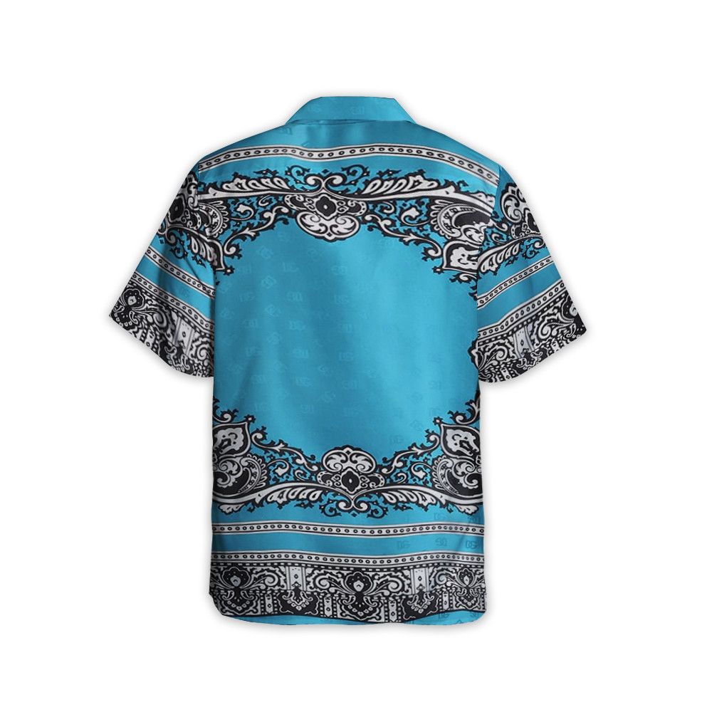 Designer Men's Blue Bandana Print Shirt Size US S / EU 44-46 / 1 - 2 Thumbnail