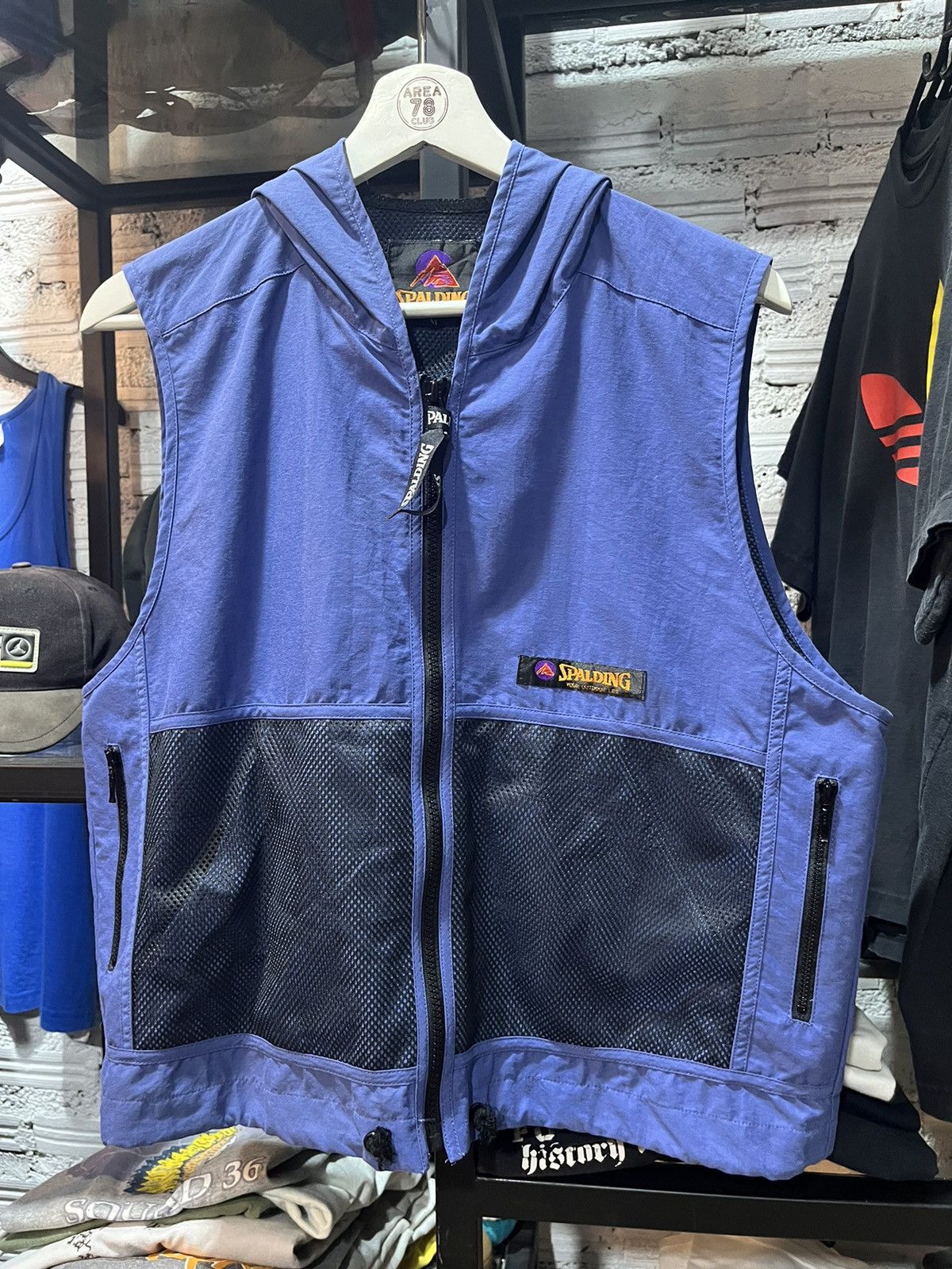 Spalding Spalding Your Outdoor Life Hoodie Vest Logo 90s Size US M / EU 48-50 / 2 - 1 Thumbnail