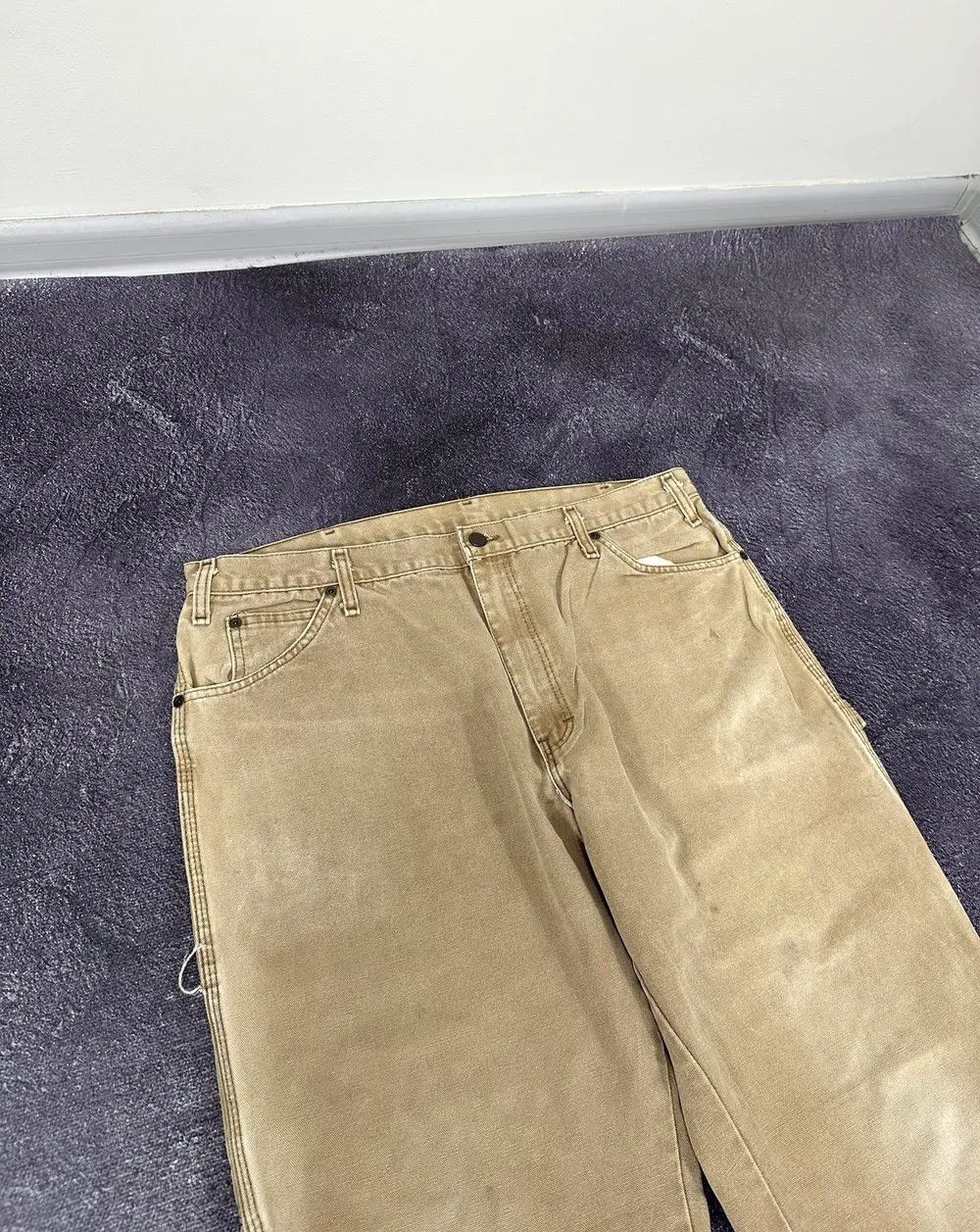 Dickies Vintage 90s Dickies Carpenter Opium Faded Cargo Work Pants Size US 38 / EU 54 - 14 Thumbnail