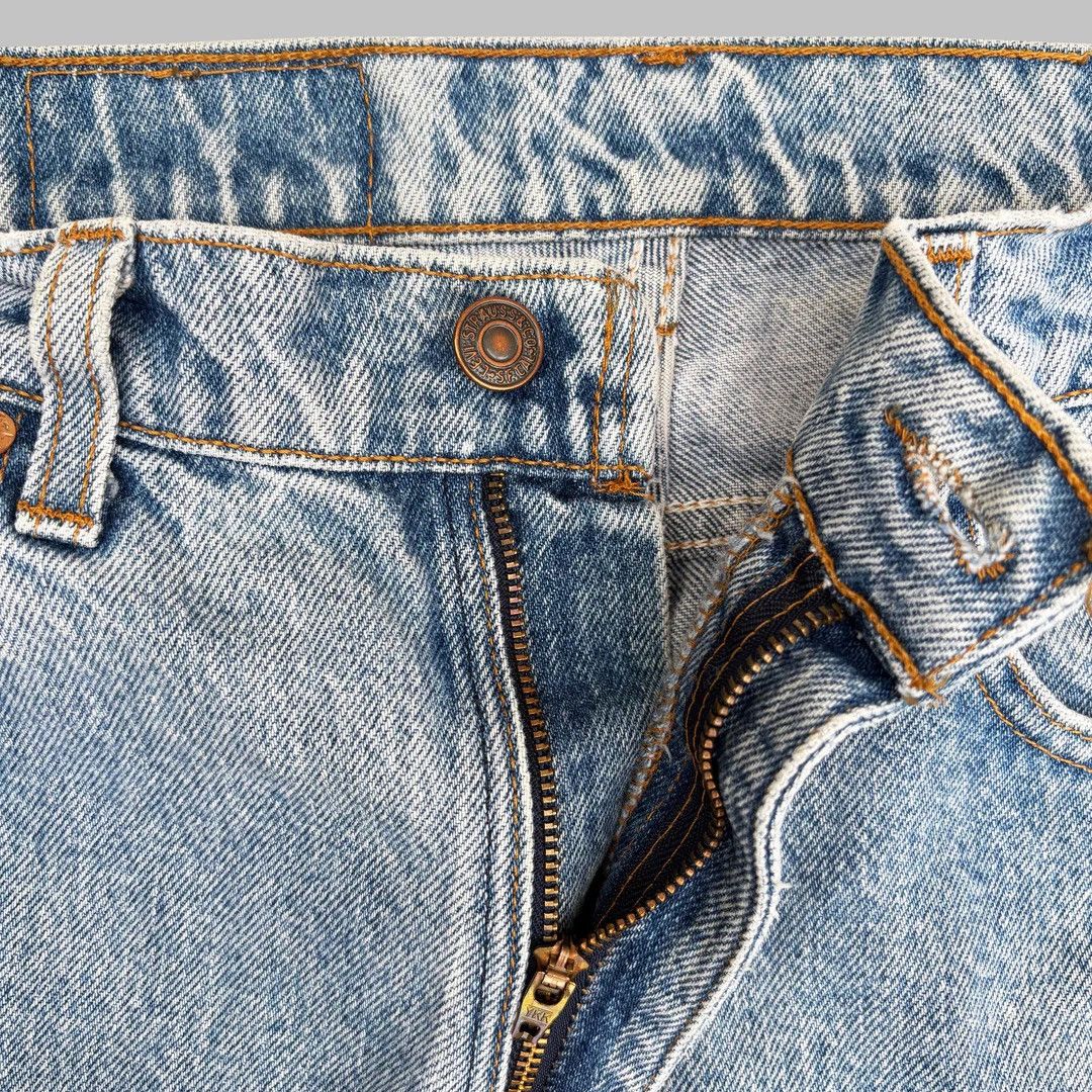 Jean × Levi's × Vintage Levi’s 501 1990 90s Vintage W32 L27 Straight Blue Denim Jean Size US 32 / EU 48 - 4 Thumbnail