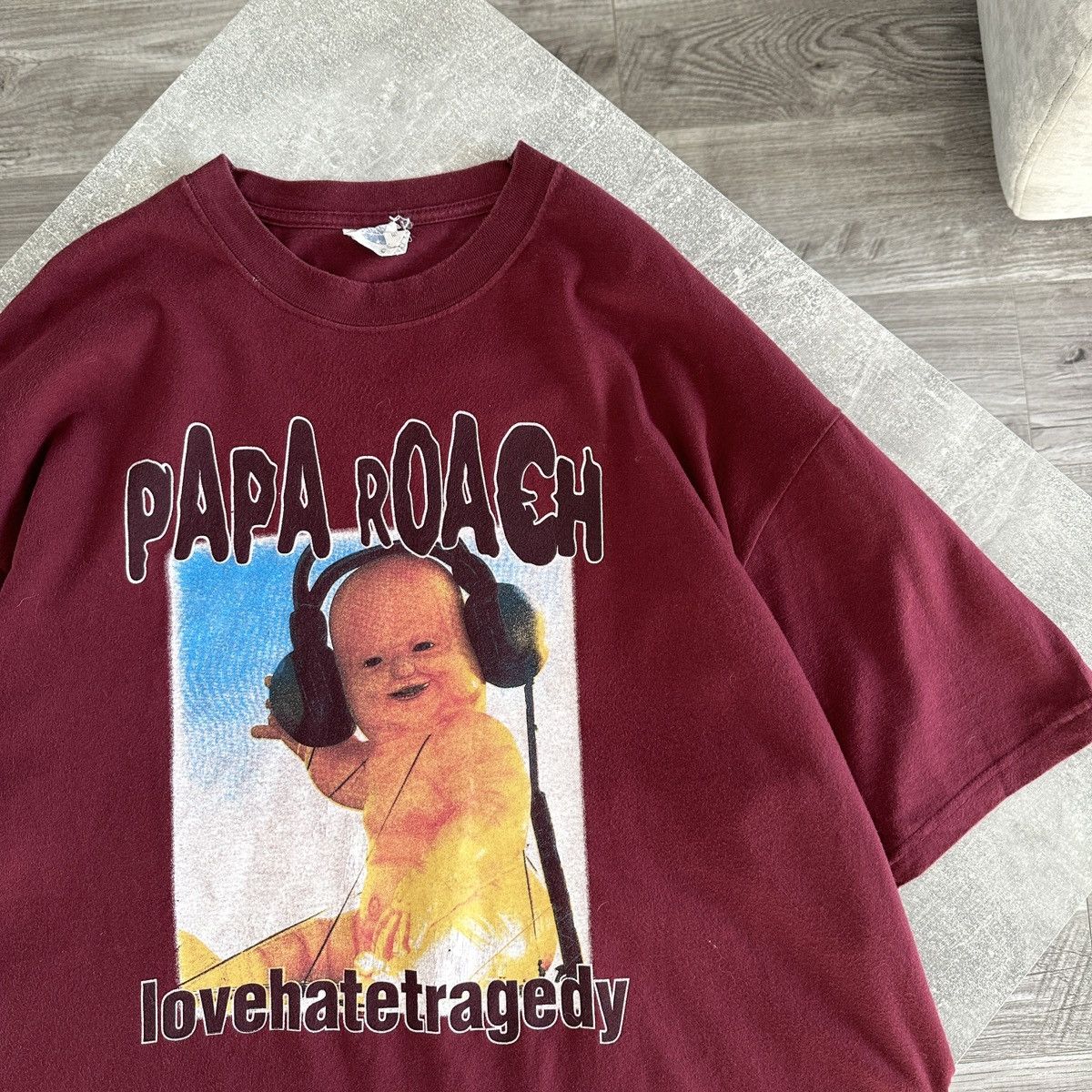 Band Tees Vintage 00s y2k Papa Roach Love Hate Tragedy tee Baby rare Size US XXL / EU 58 / 5 - 4 Thumbnail