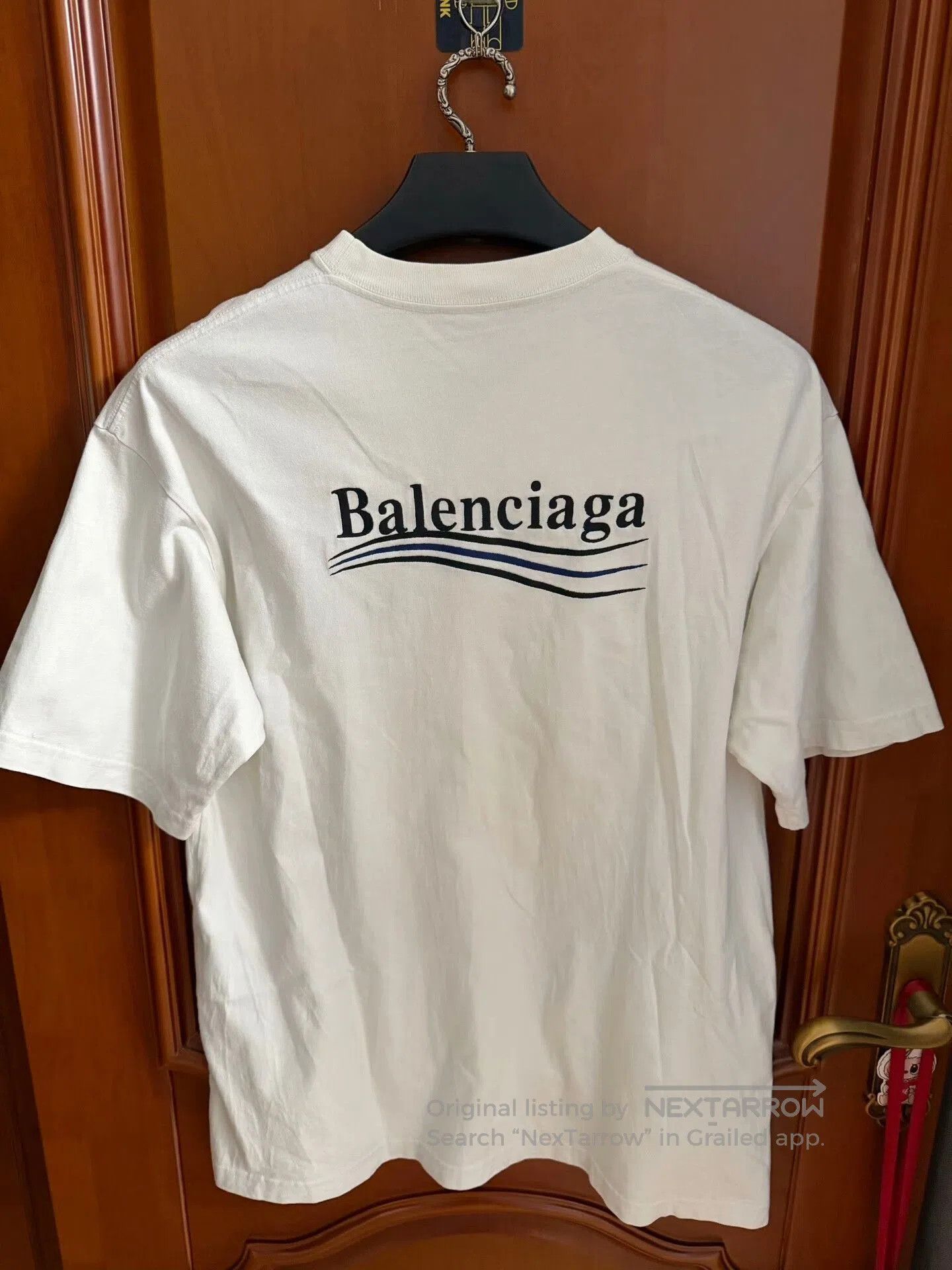 Balenciaga Balenciaga Embroidered Logo Short Sleeve T. Size US XXS / EU 40 - 2 Thumbnail