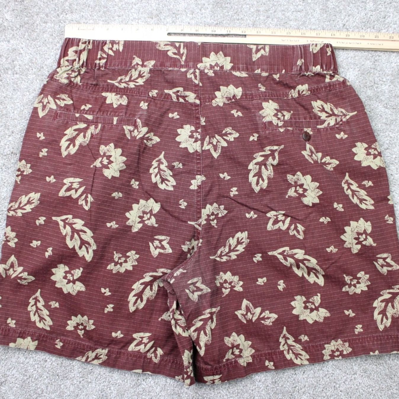 The Territory Ahead Territory Ahead Shorts Mens XL Red Floral 7" Drawstring 100% Cotton Hybrid Pants Chino Relaxed? Size US 36 / EU 52 - 5 Thumbnail