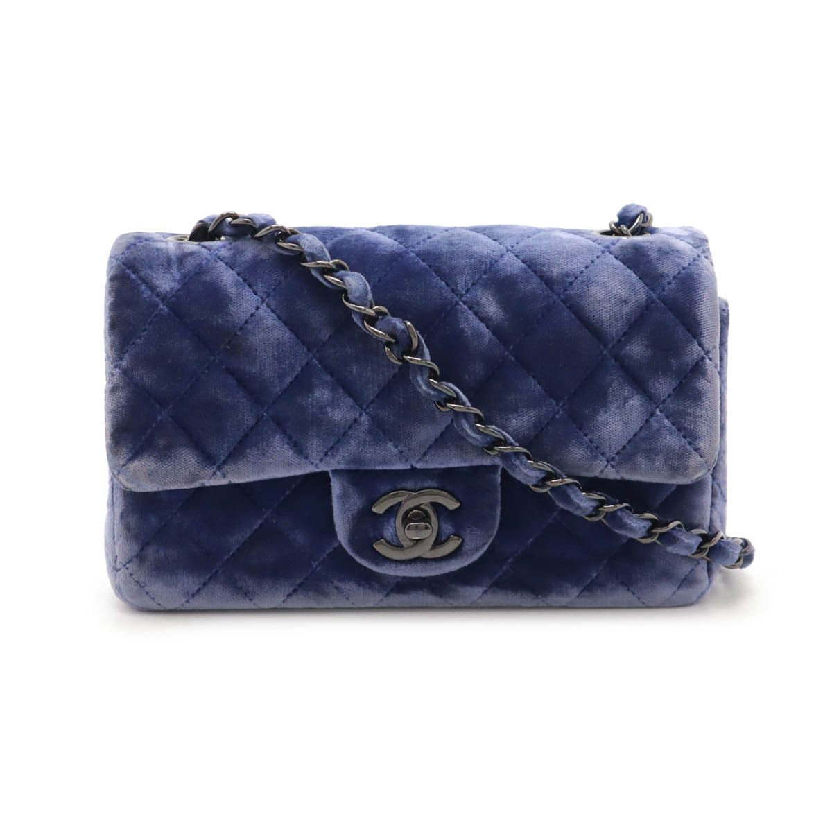 Chanel Chanel Chanel Velour Mini Matelasse Chain Shoulder Bag Leather Shoulder Bag DUTY FREE for USA Size ONE SIZE - 1 Thumbnail