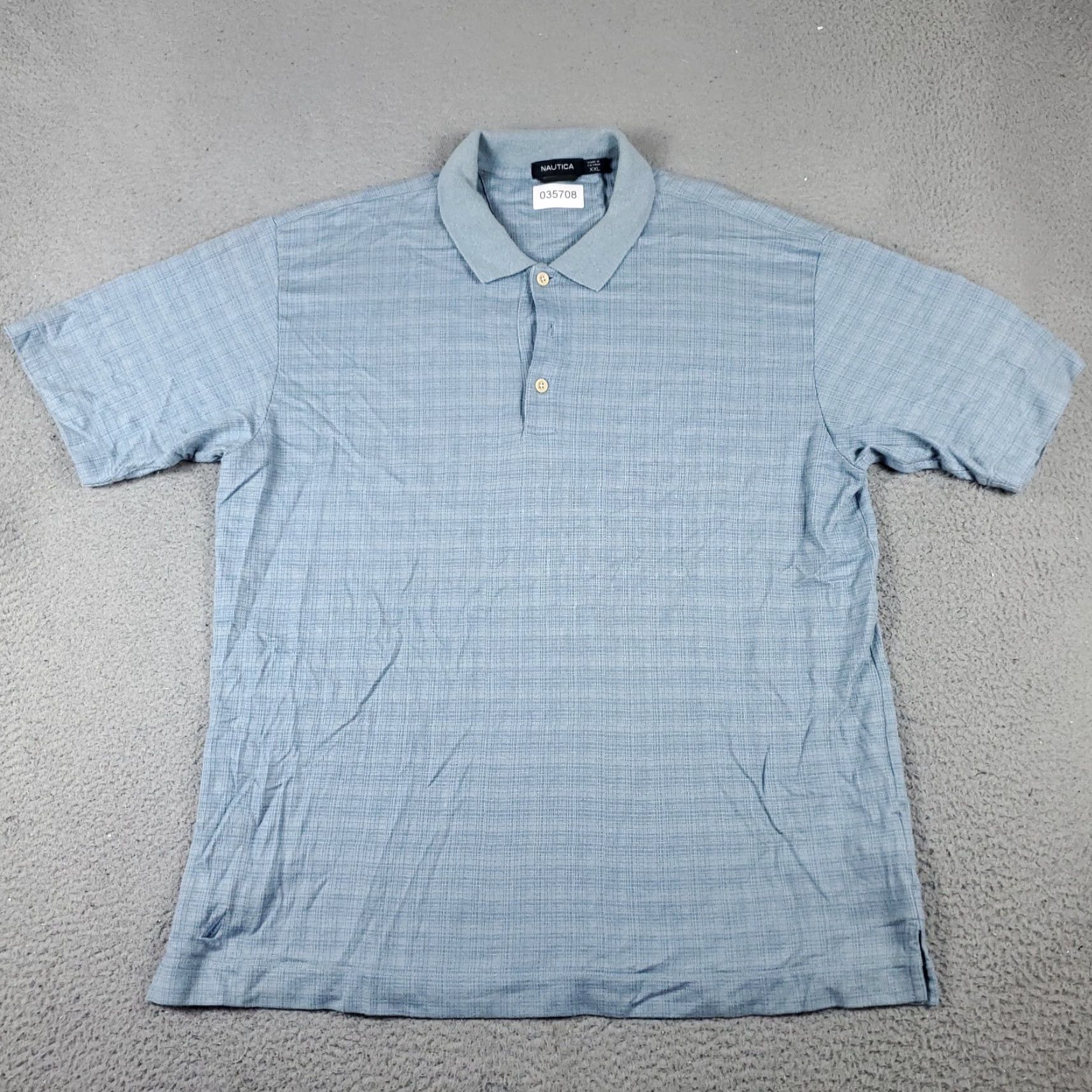 Nautica Nautica Polo Shirt Mens 2XL Blue Solid Short Sleeve Button-Front Casual Classic Logo Polo Mens 2XL Black Size US XXL / EU 58 / 5 - 2 Thumbnail